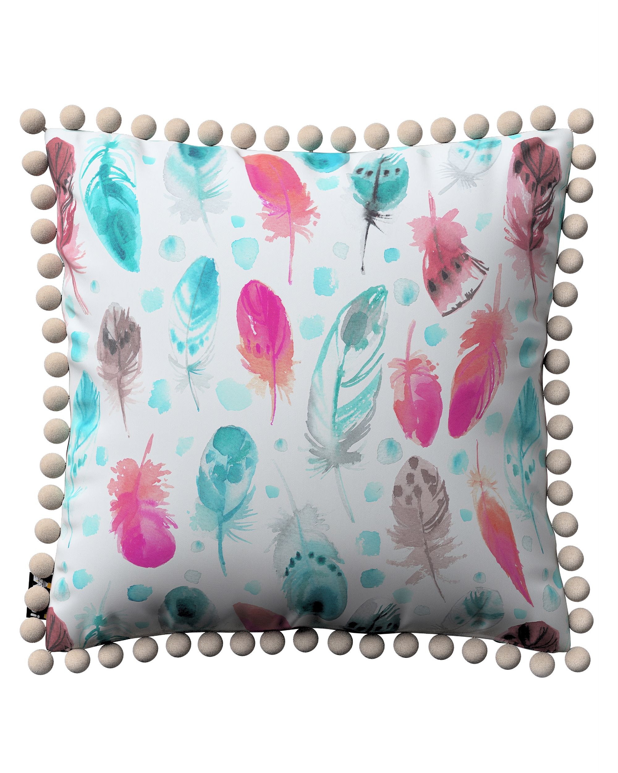 Kissenbezug Daisy Farbe blau Stoff gemustert