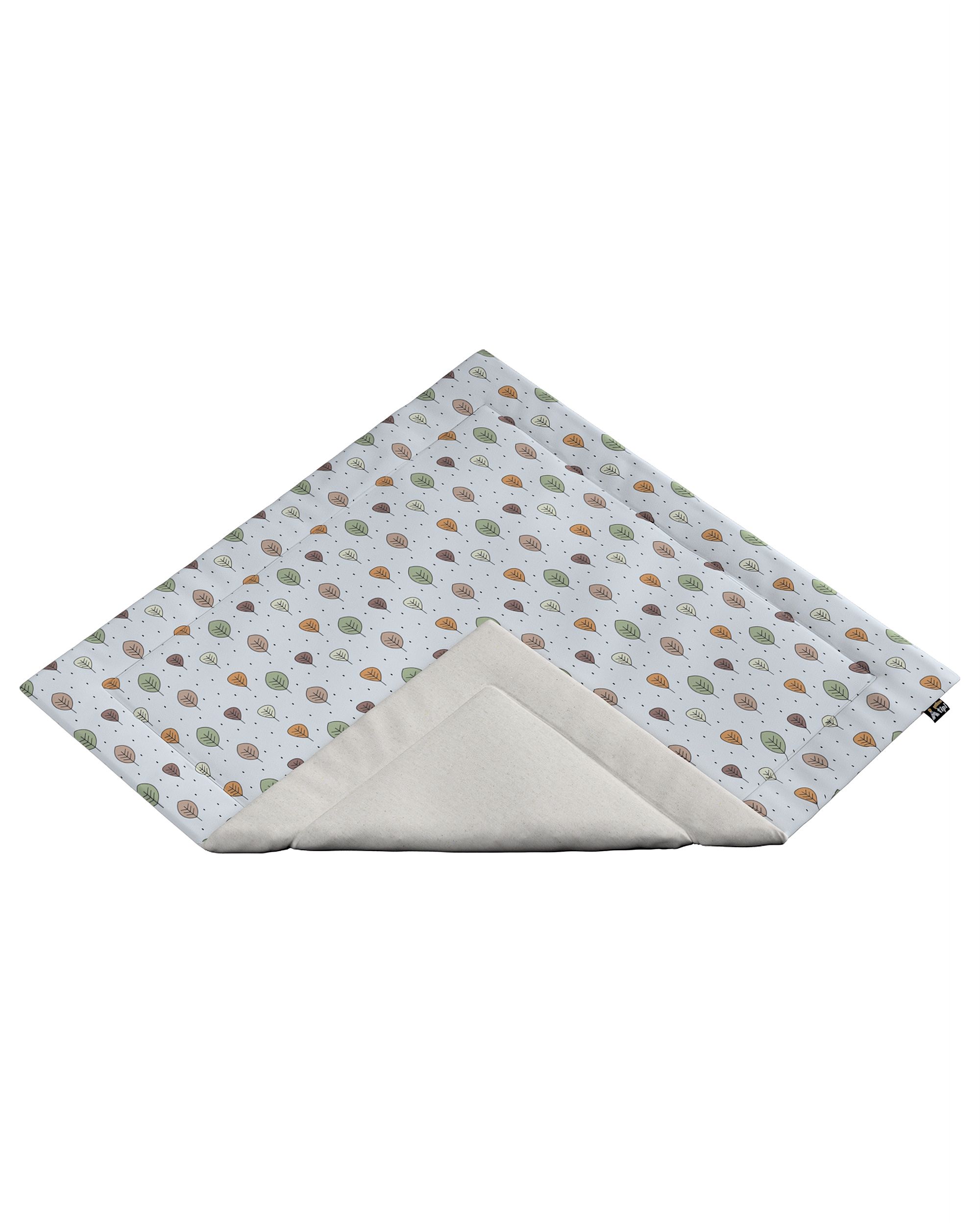 Tipi-Matte 110x110cm Farbe braun Stoff gemustert