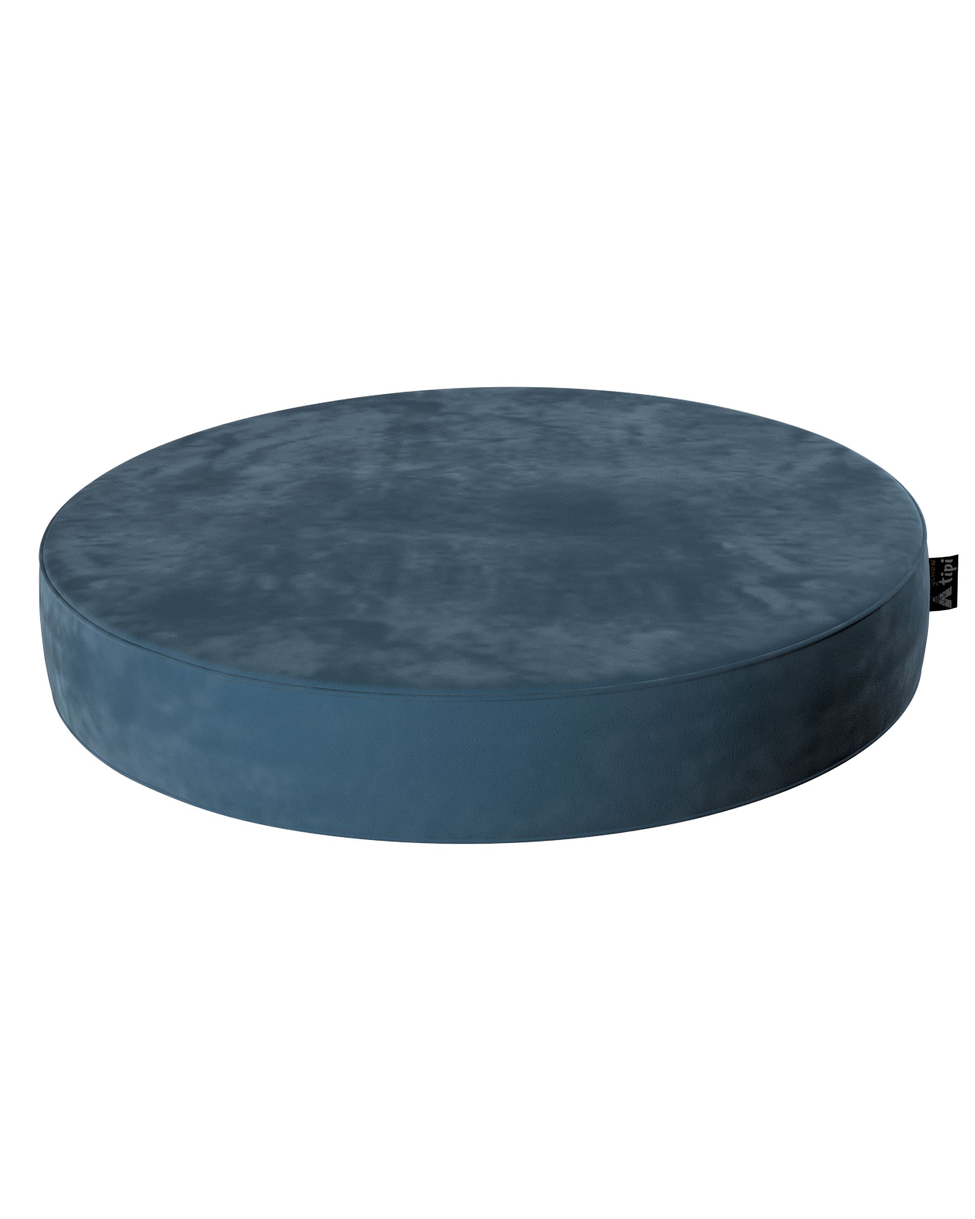 Pouf Dot Farbe blau Stoff glänzend, samt