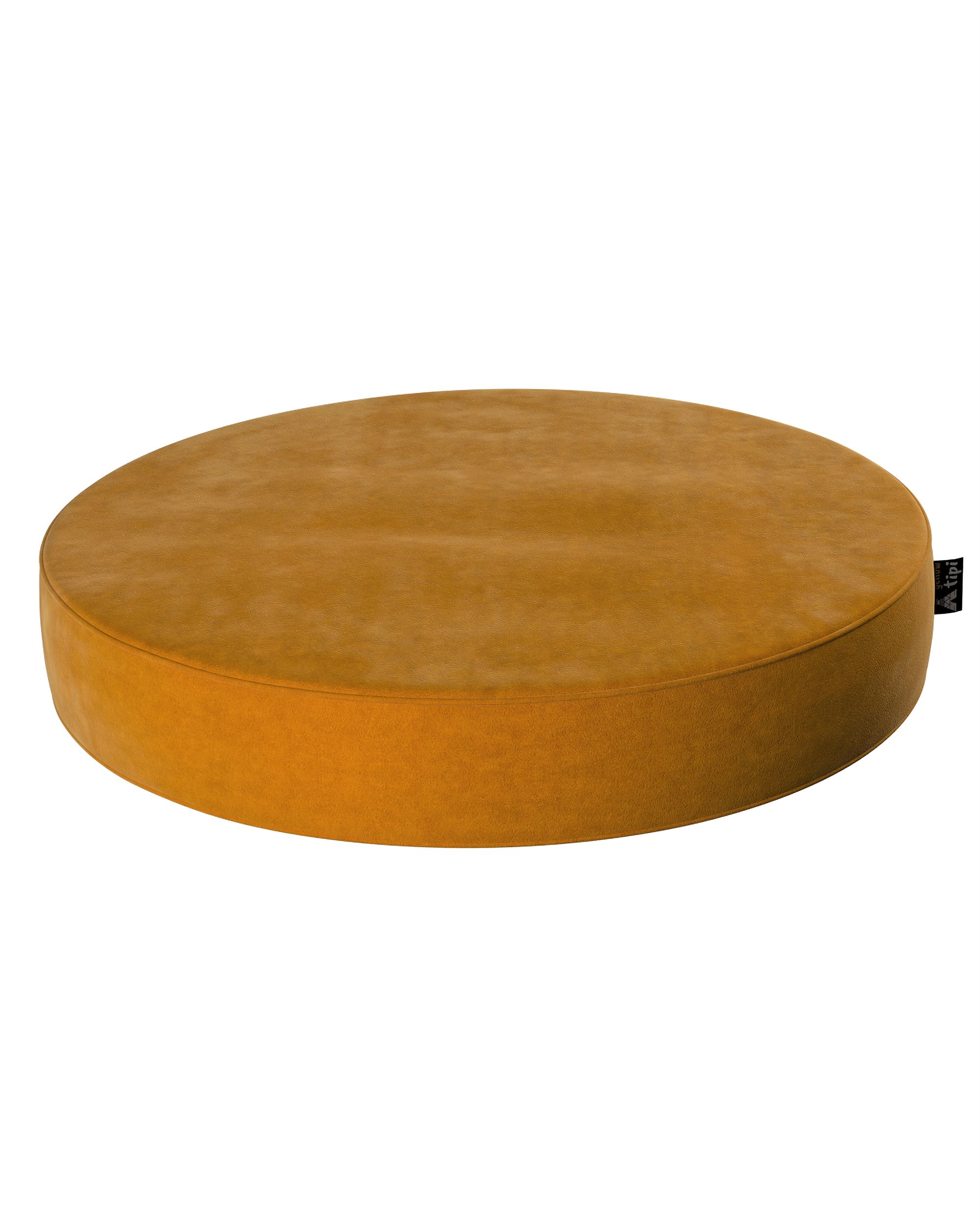 Pouf Dot Farbe gelb Stoff glänzend, samt