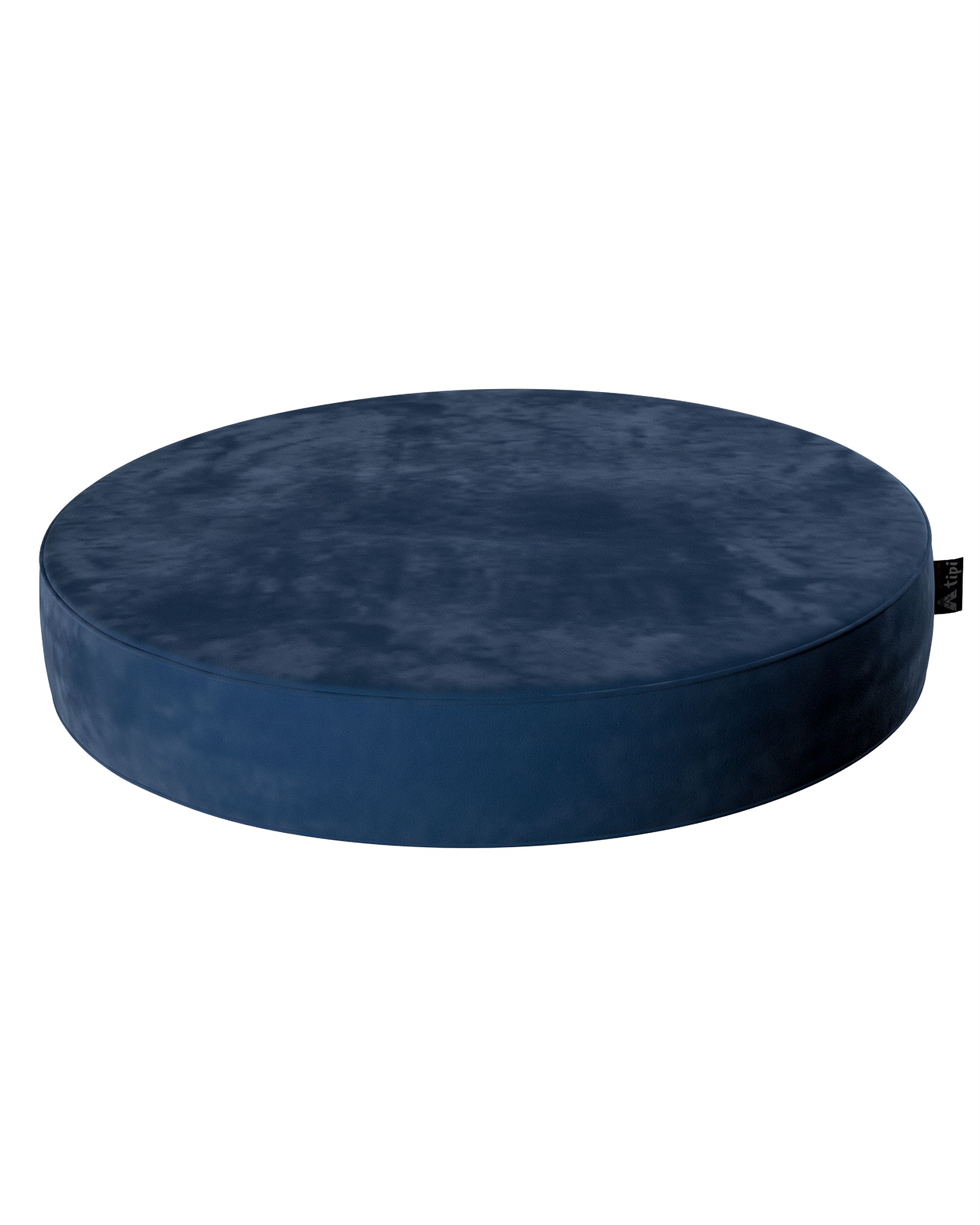 Pouf Dot Farbe dunkelblau Stoff glänzend, samt
