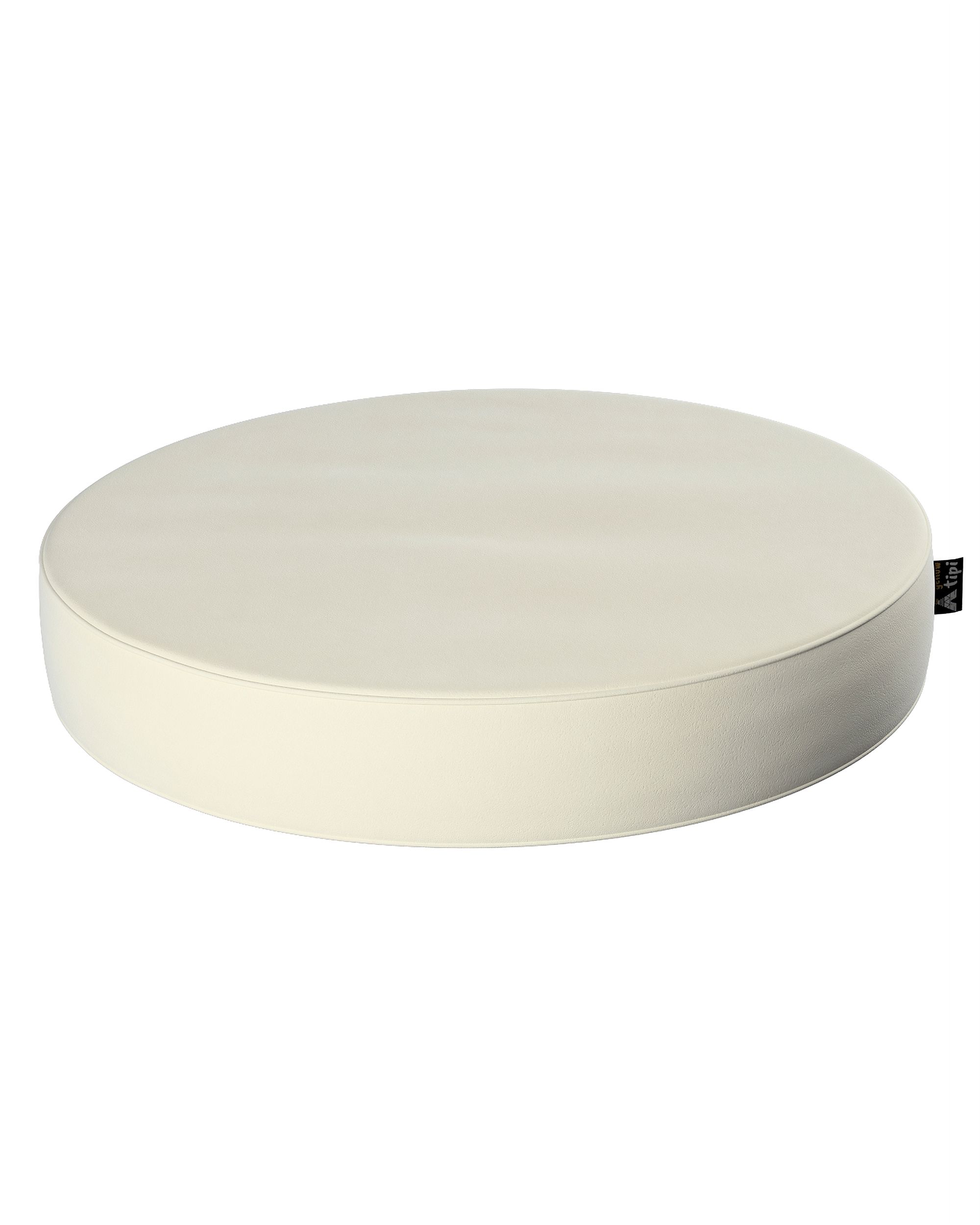 Pouf Dot Farbe creme Stoff glänzend, samt