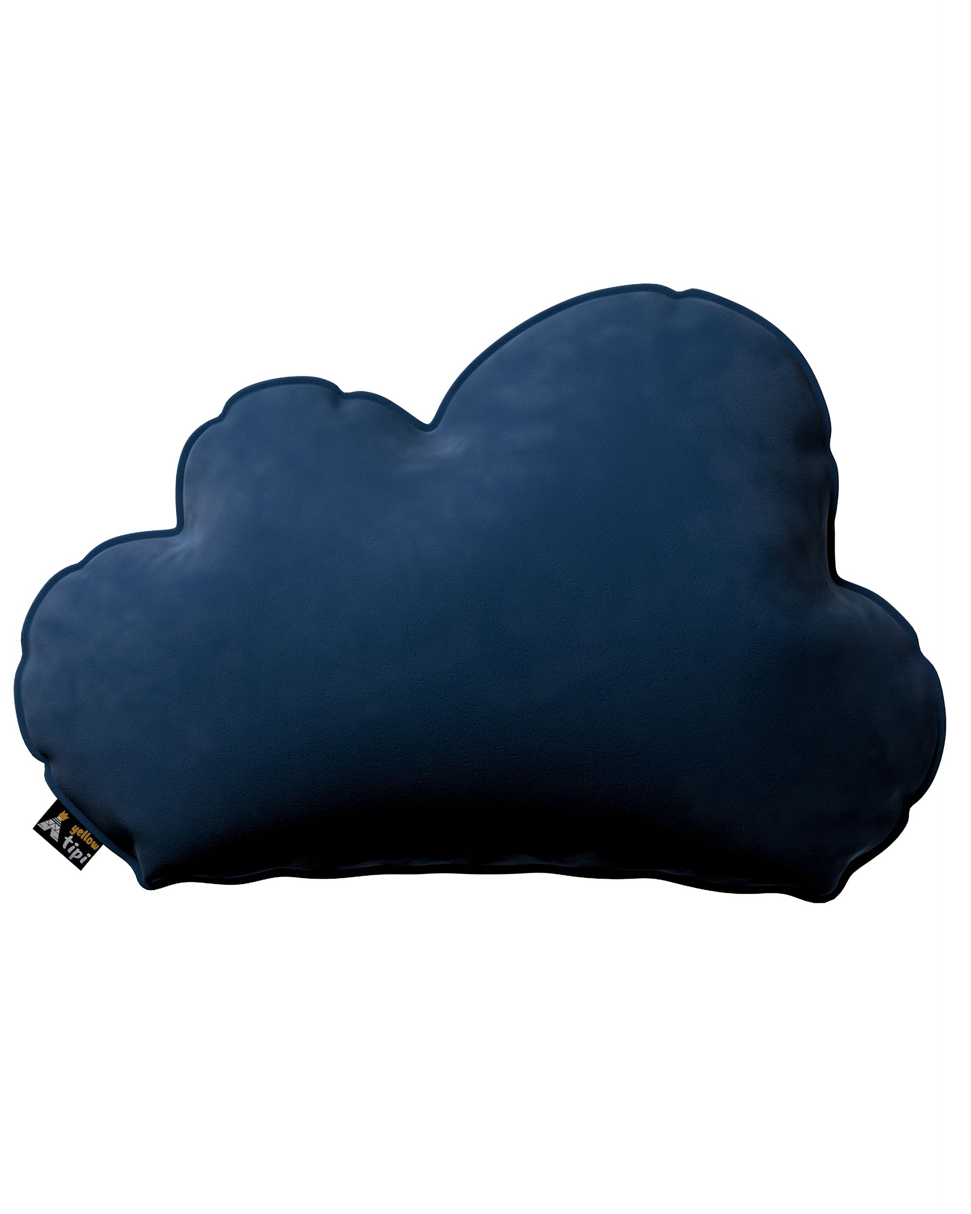 Kissen Soft Cloud Farbe dunkelblau Stoff glänzend, samt