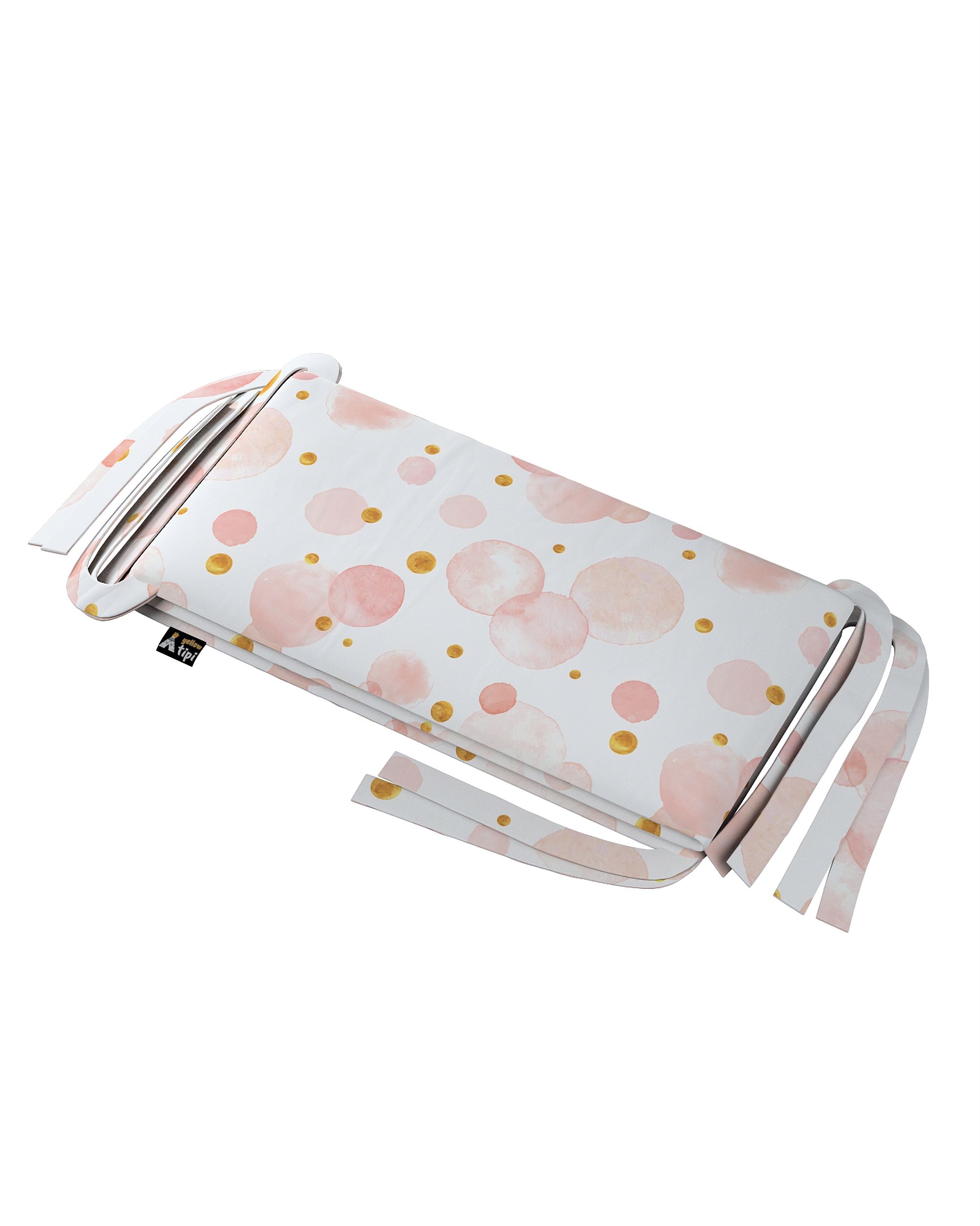 Bettumrandung Farbe rosa Stoff gemustert