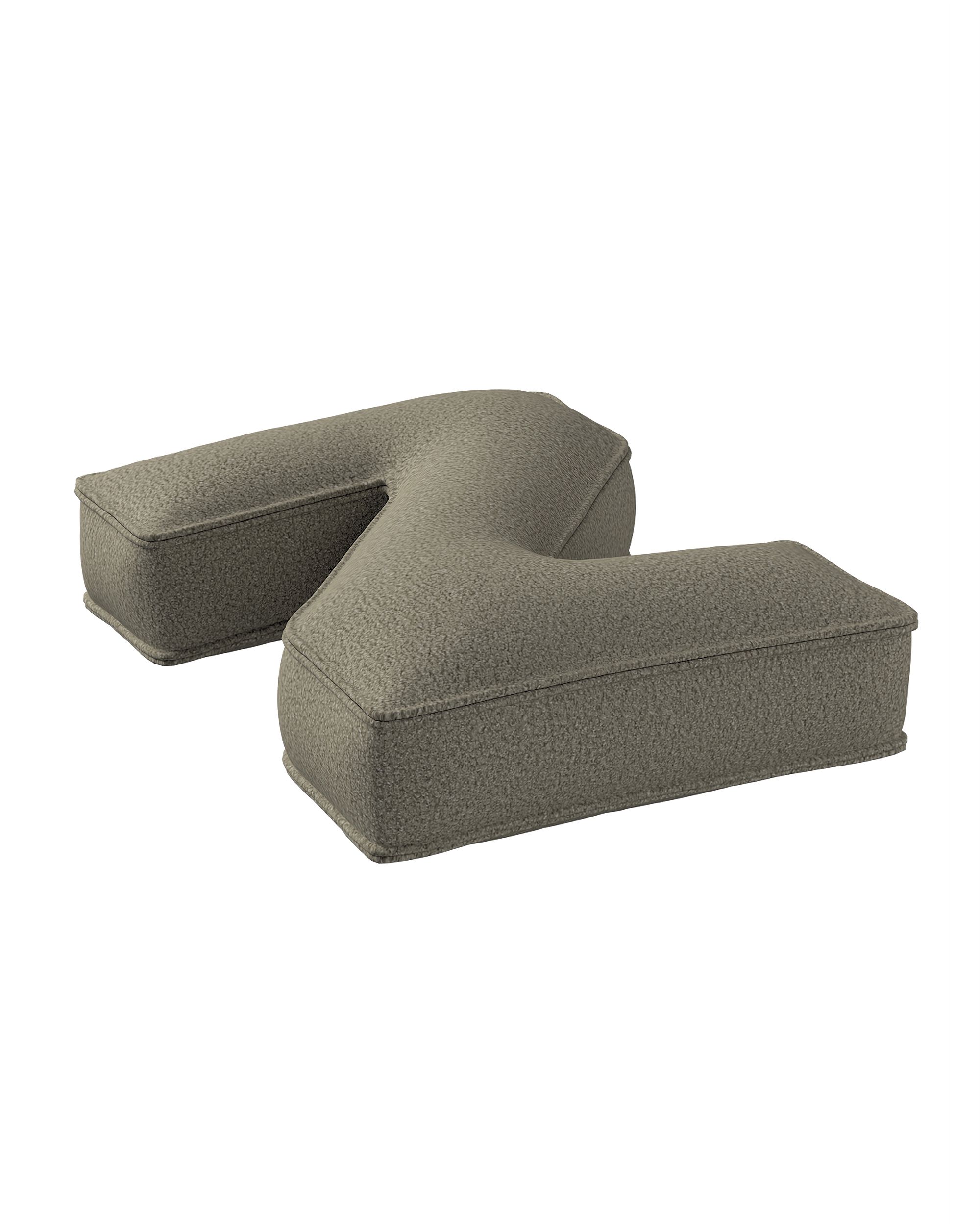 Buchstabenkissen Z Farbe beige Stoff strukturiert (hover)