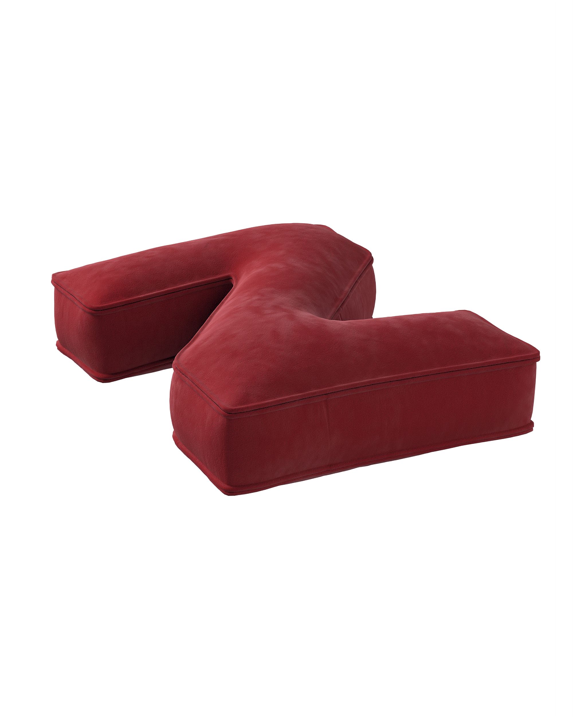 Buchstabenkissen Z Farbe rot Stoff glänzend, samt (hover)