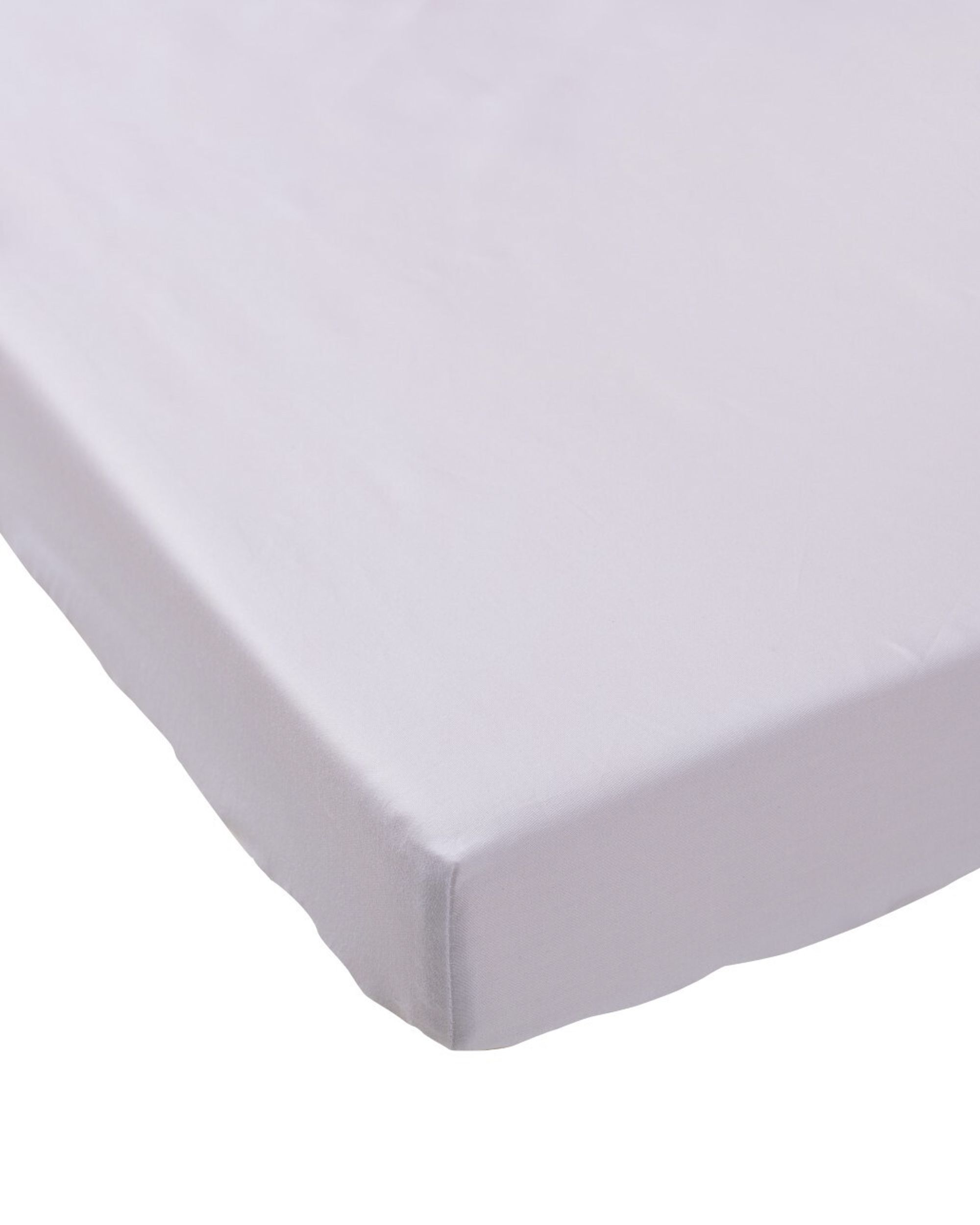 Spannbettlaken 60x120 cm Farbe weiß Stoff gemustert (hover)