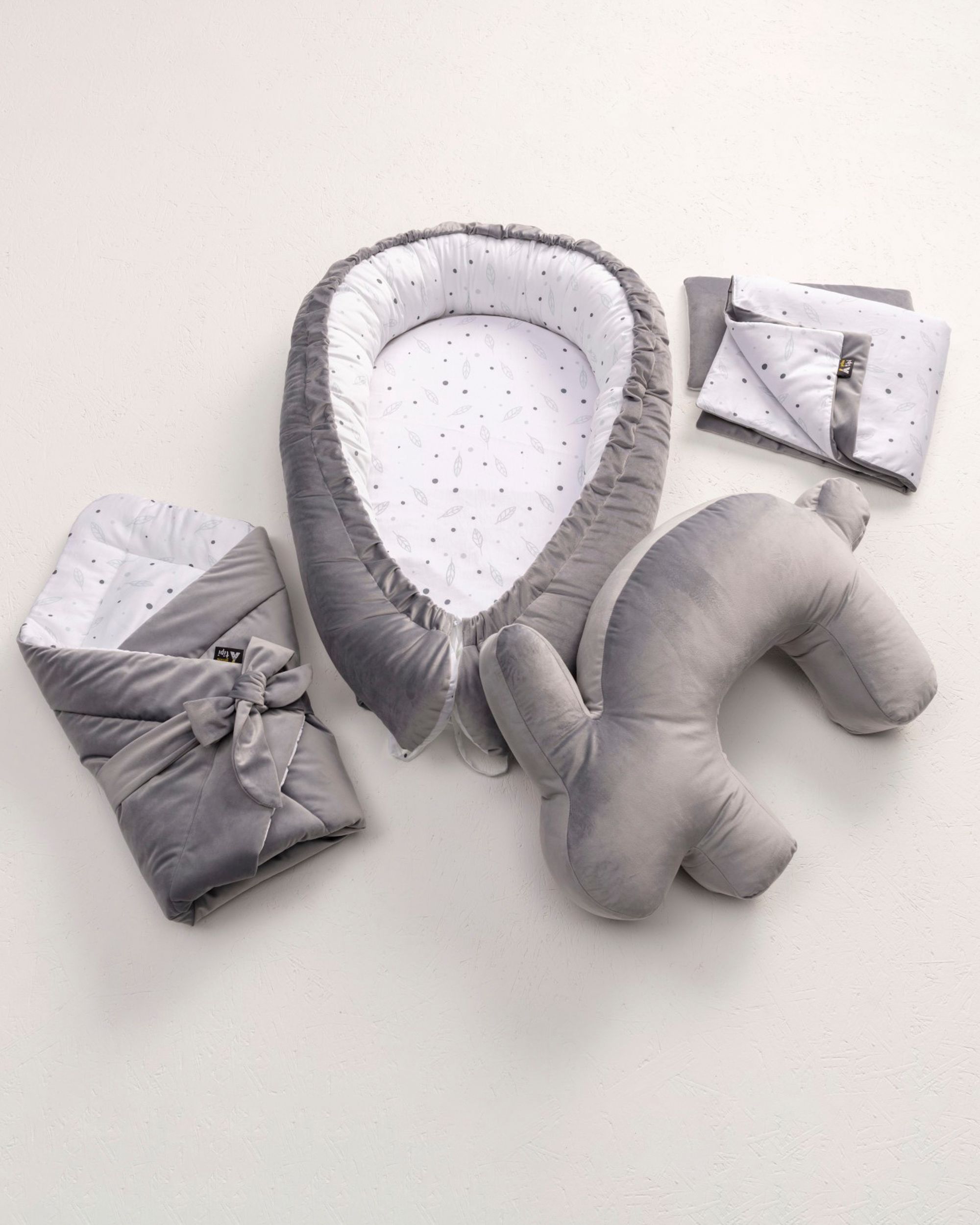 Steckkissen Velvet Nest Premium gray (hover)
