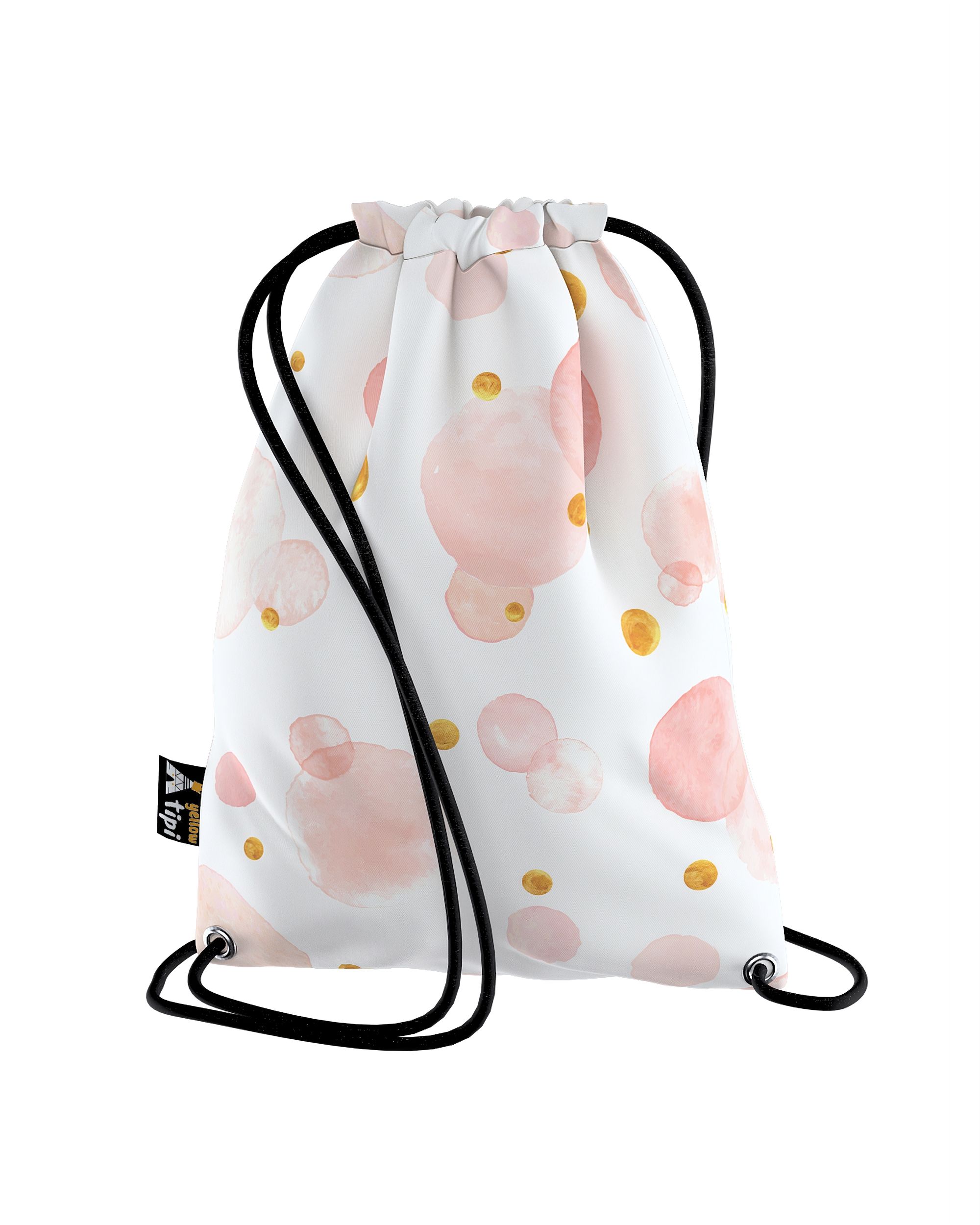 Rucksackbeutel Kiddy Farbe rosa Stoff gemustert
