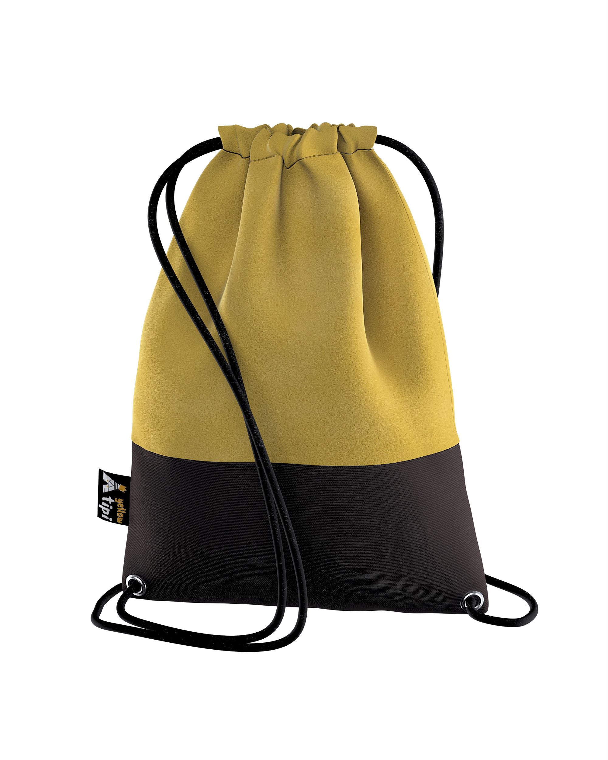 Rucksackbeutel Kiddy Velvet Farbe grün Stoff glänzend, samt