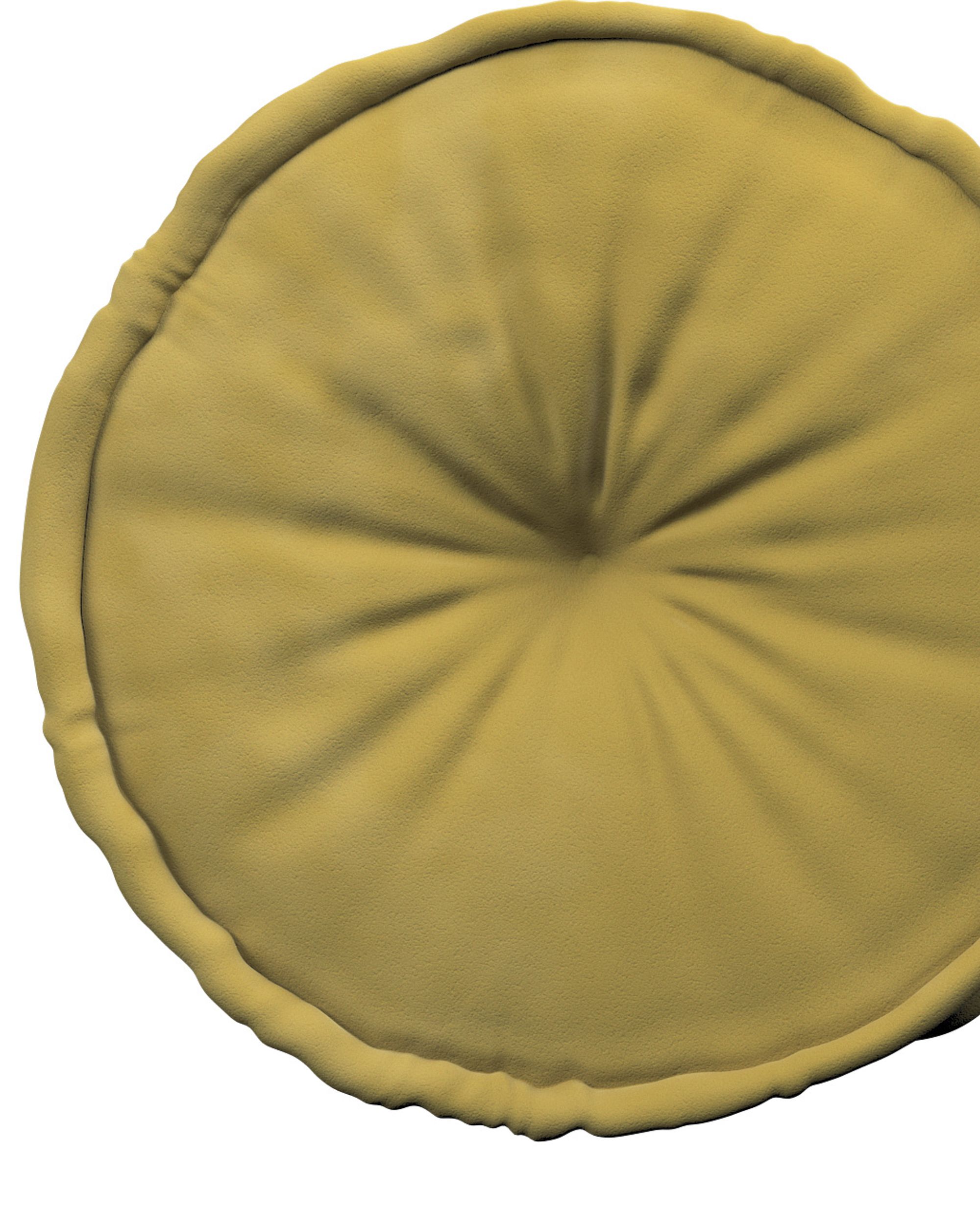 Französischer Pouf Farbe grün Stoff glänzend, samt (hover)