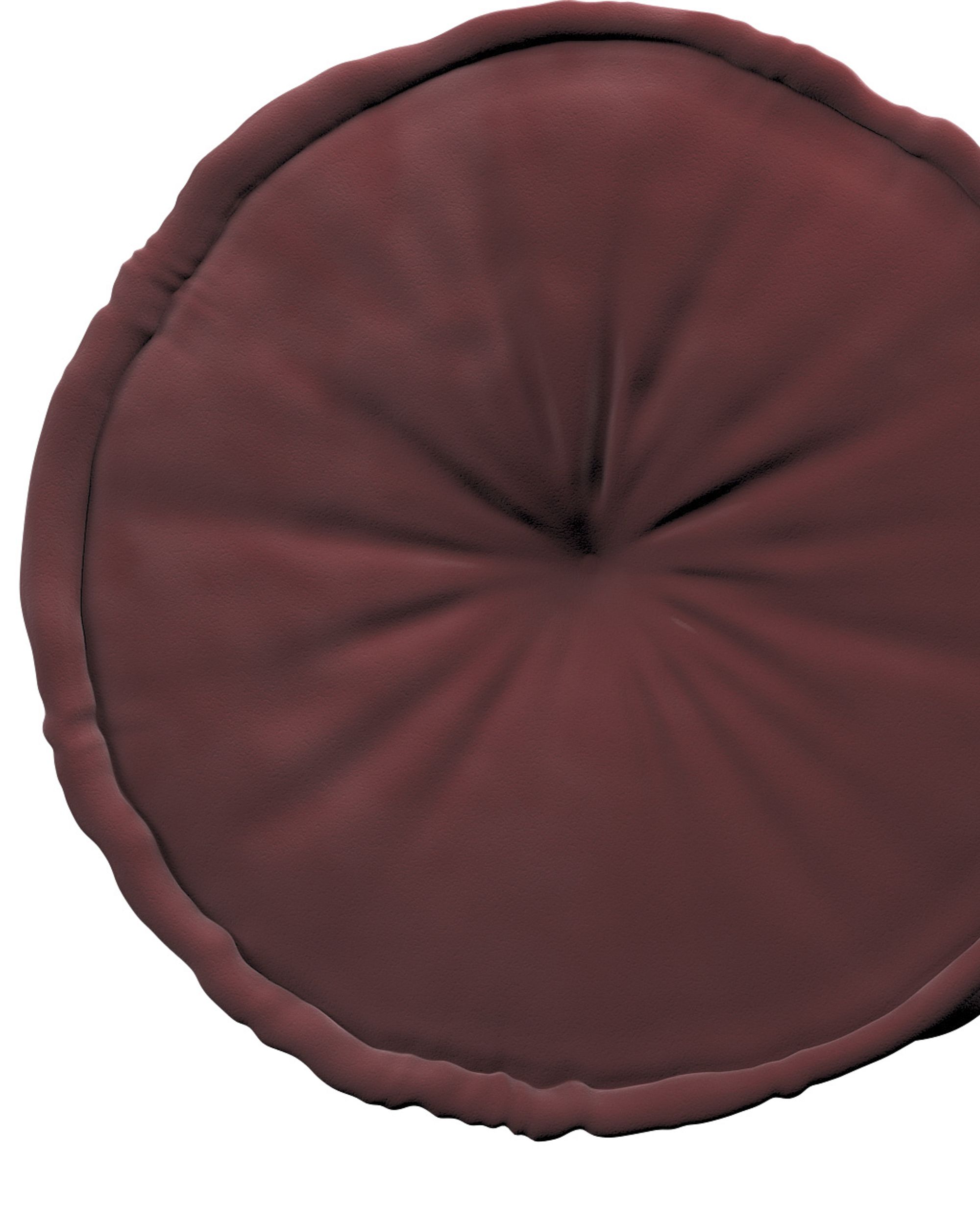 Französischer Pouf Farbe rot Stoff glänzend, samt (hover)