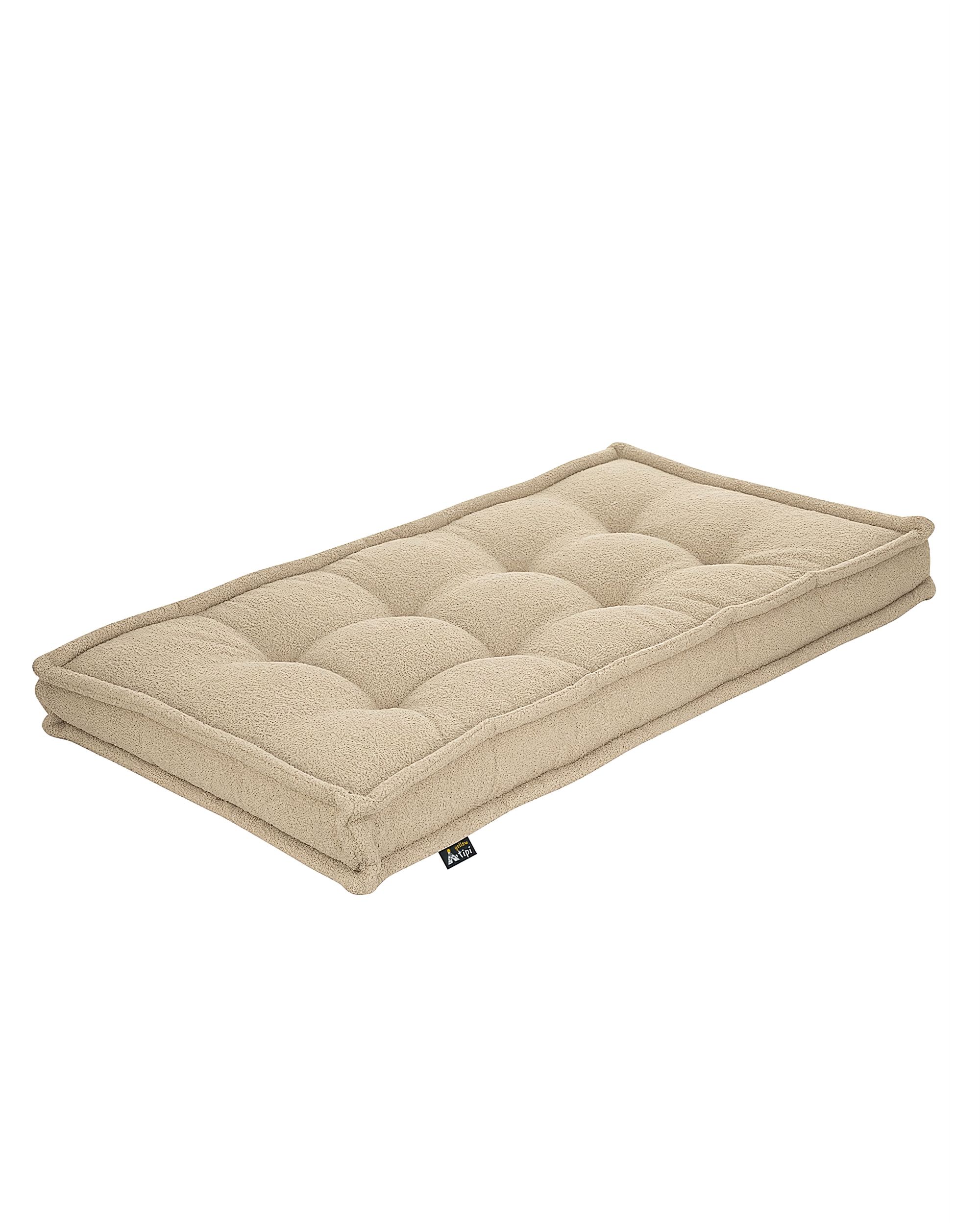 Französische Matratze Farbe beige Stoff strukturiert