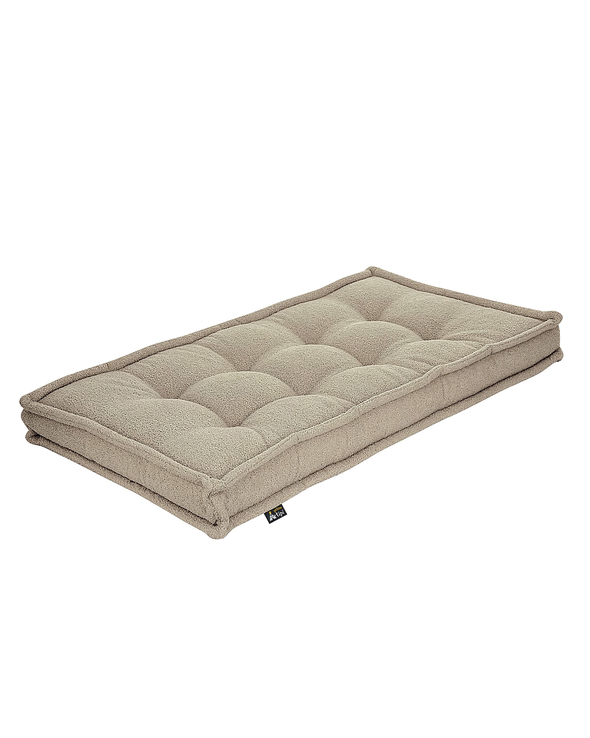 Französische Matratze Farbe beige Stoff strukturiert