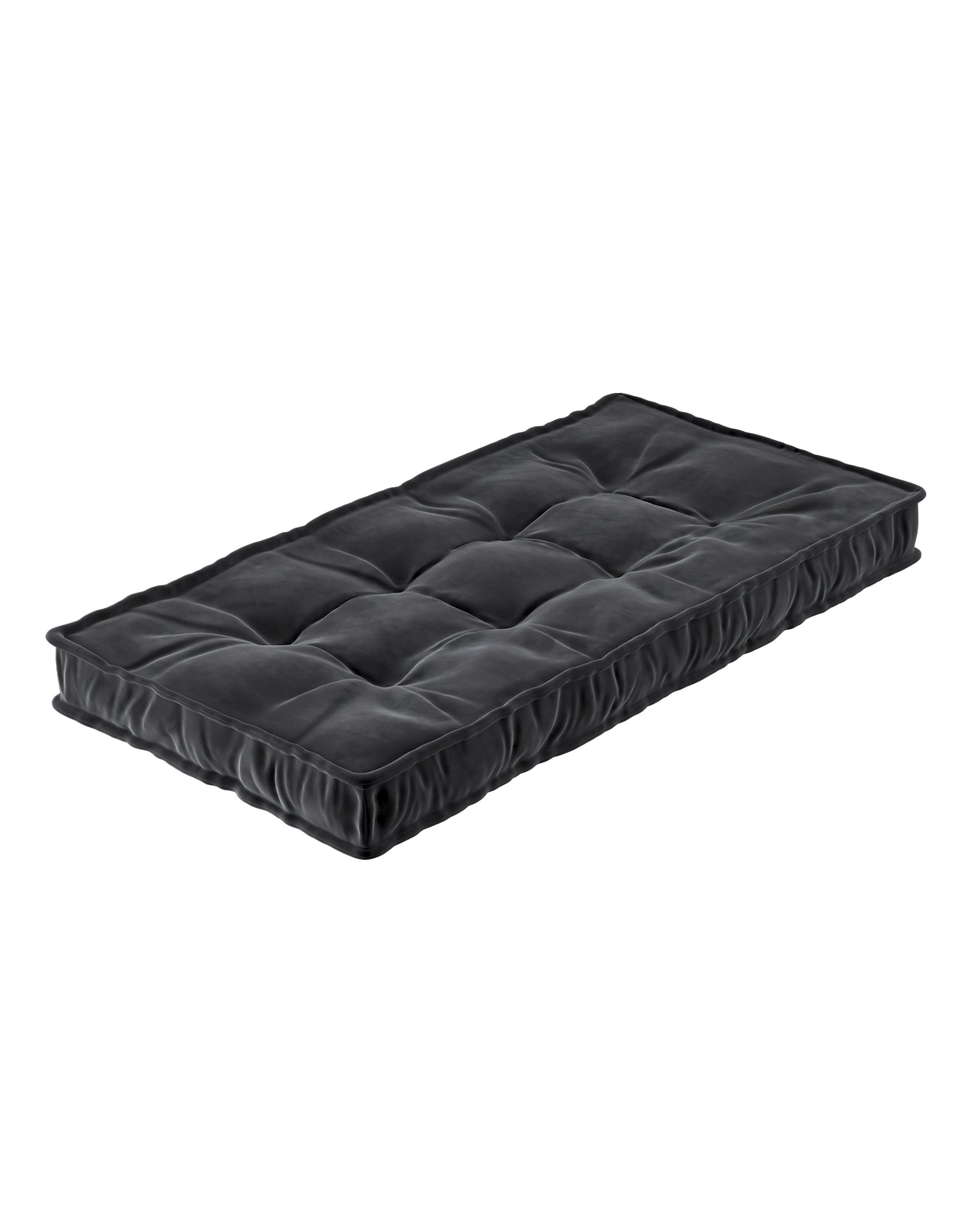 Französische Matratze Farbe schwarz Stoff glänzend, samt