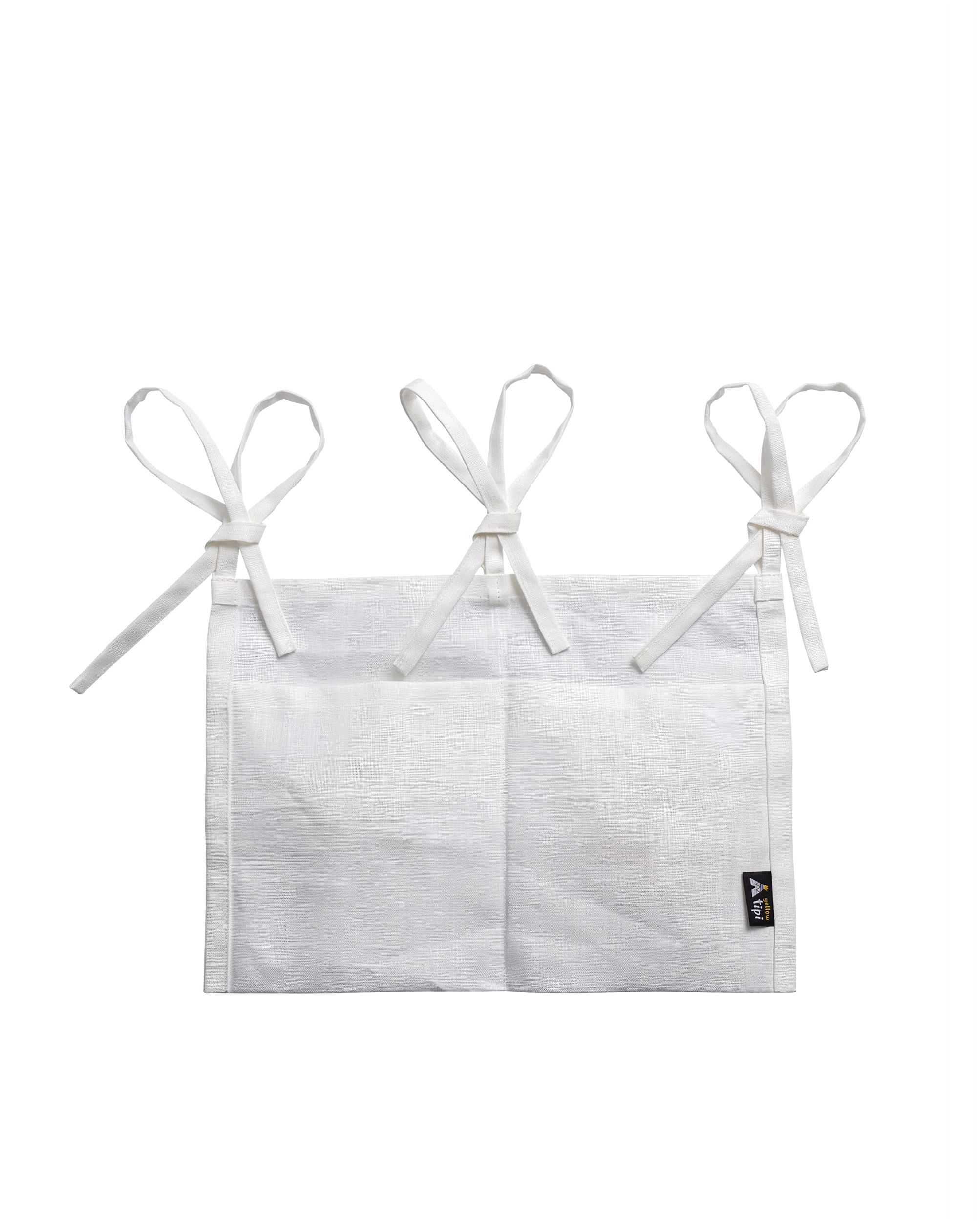 Babybett-Organizer Linen White