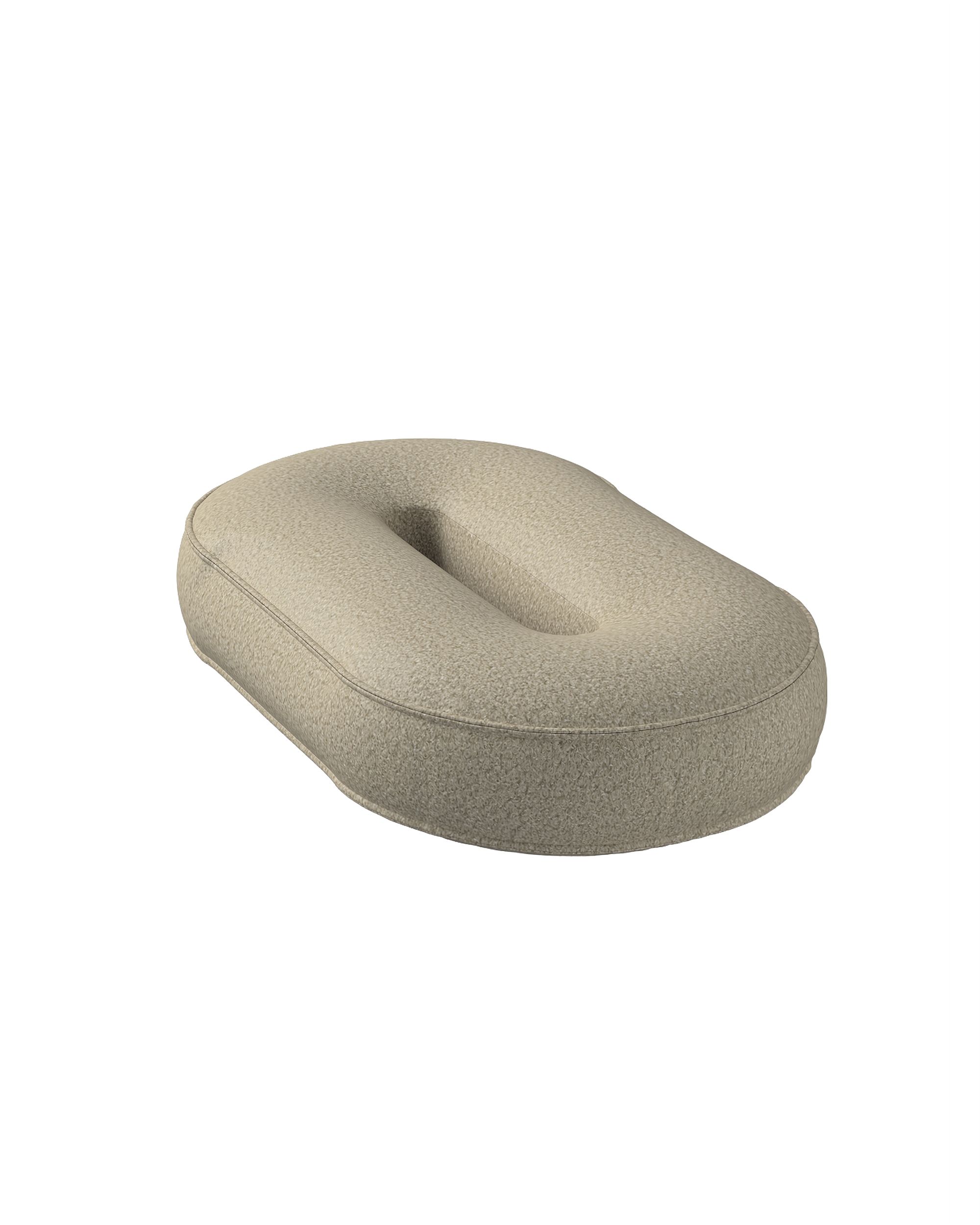 Zahlenkissen 0 Farbe beige Stoff strukturiert (hover)