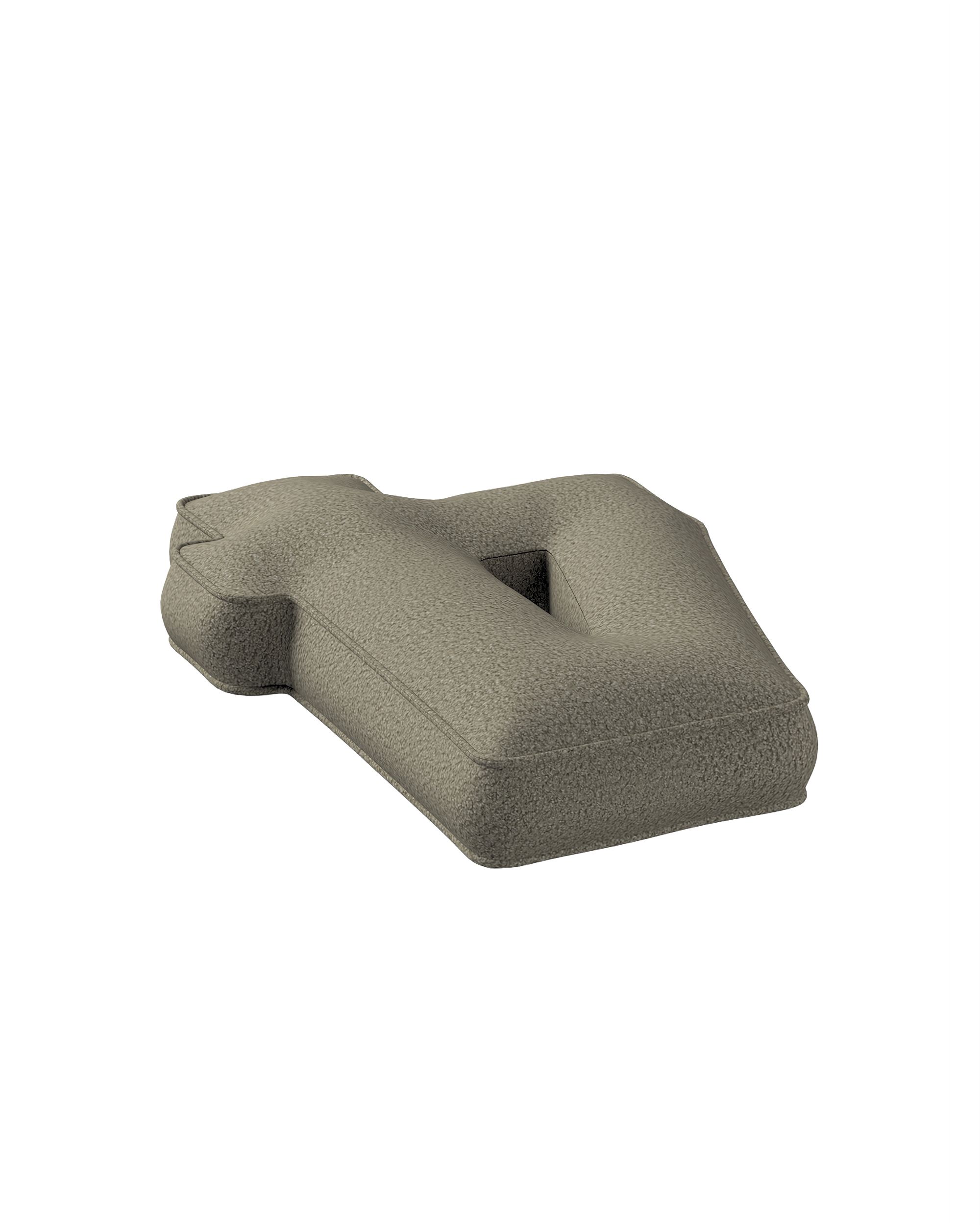 Zahlenkissen 4 Farbe beige Stoff strukturiert (hover)