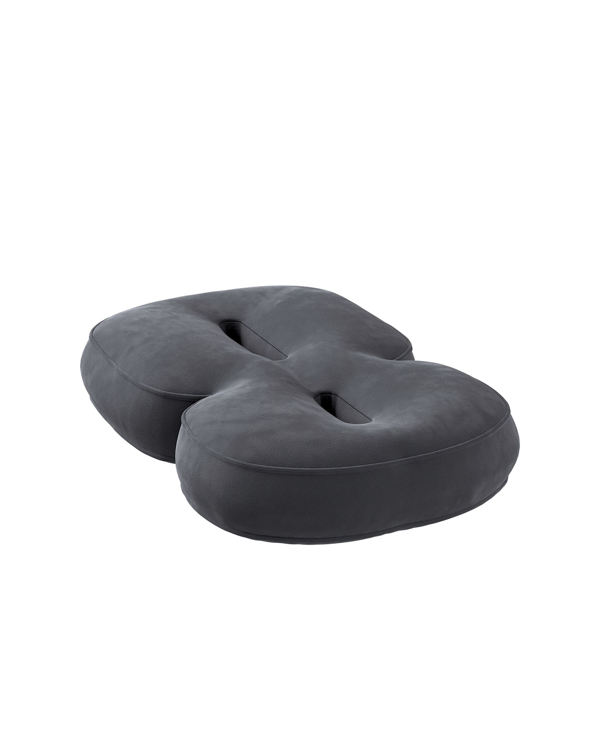 Zahlenkissen 8 Farbe grau Stoff glänzend, samt (hover)