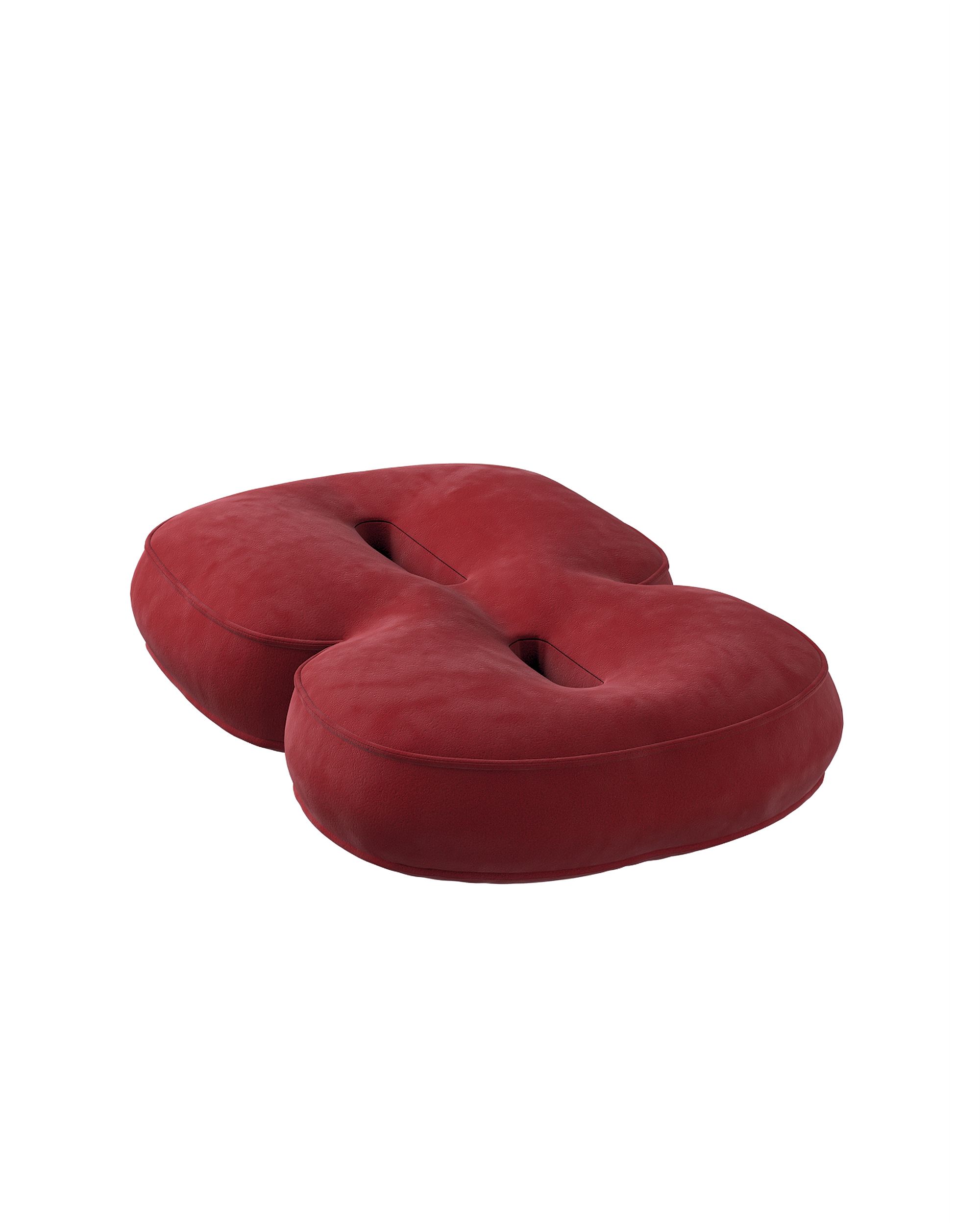 Zahlenkissen 8 Farbe rot Stoff glänzend, samt (hover)
