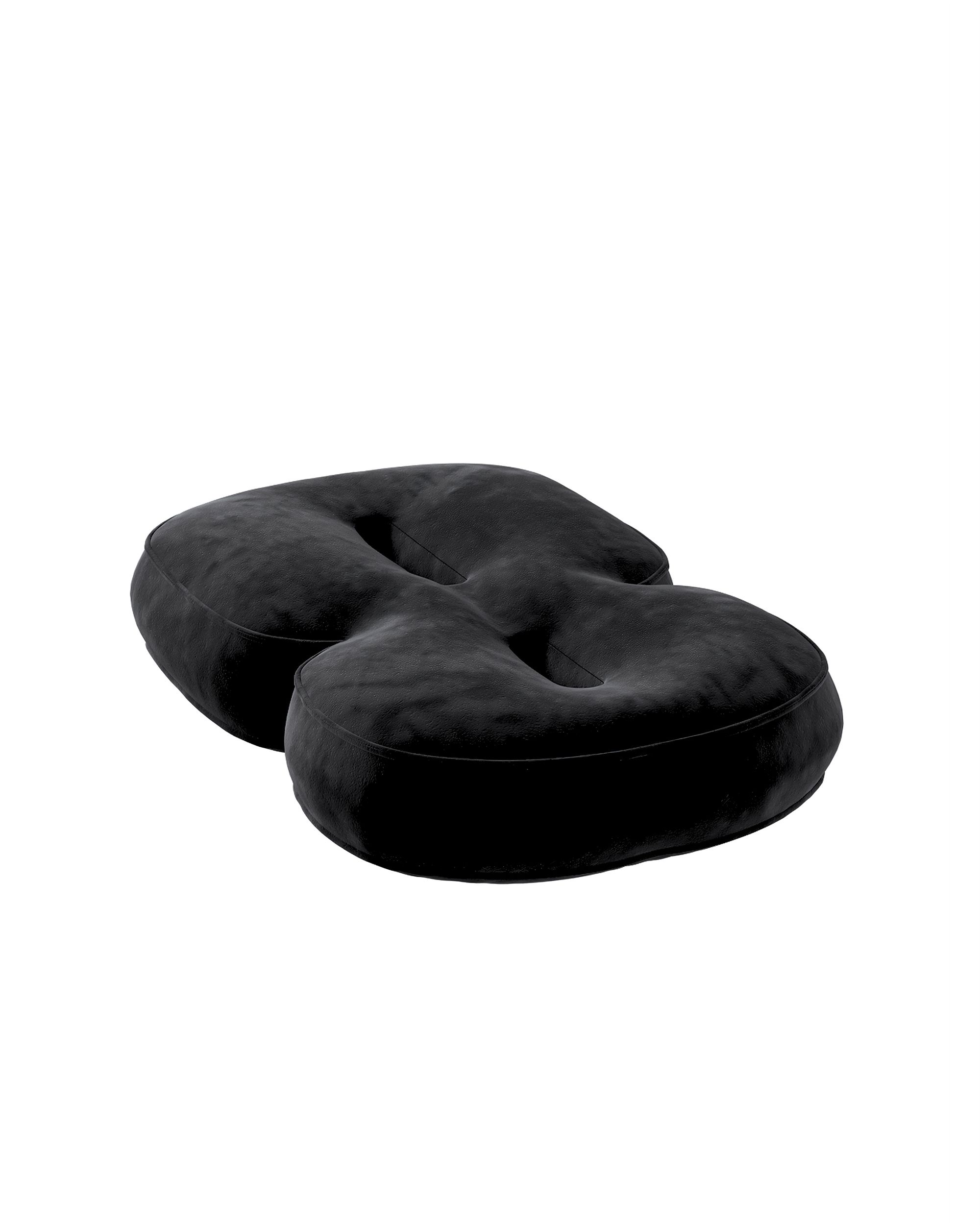 Zahlenkissen 8 Farbe schwarz Stoff glänzend, samt (hover)