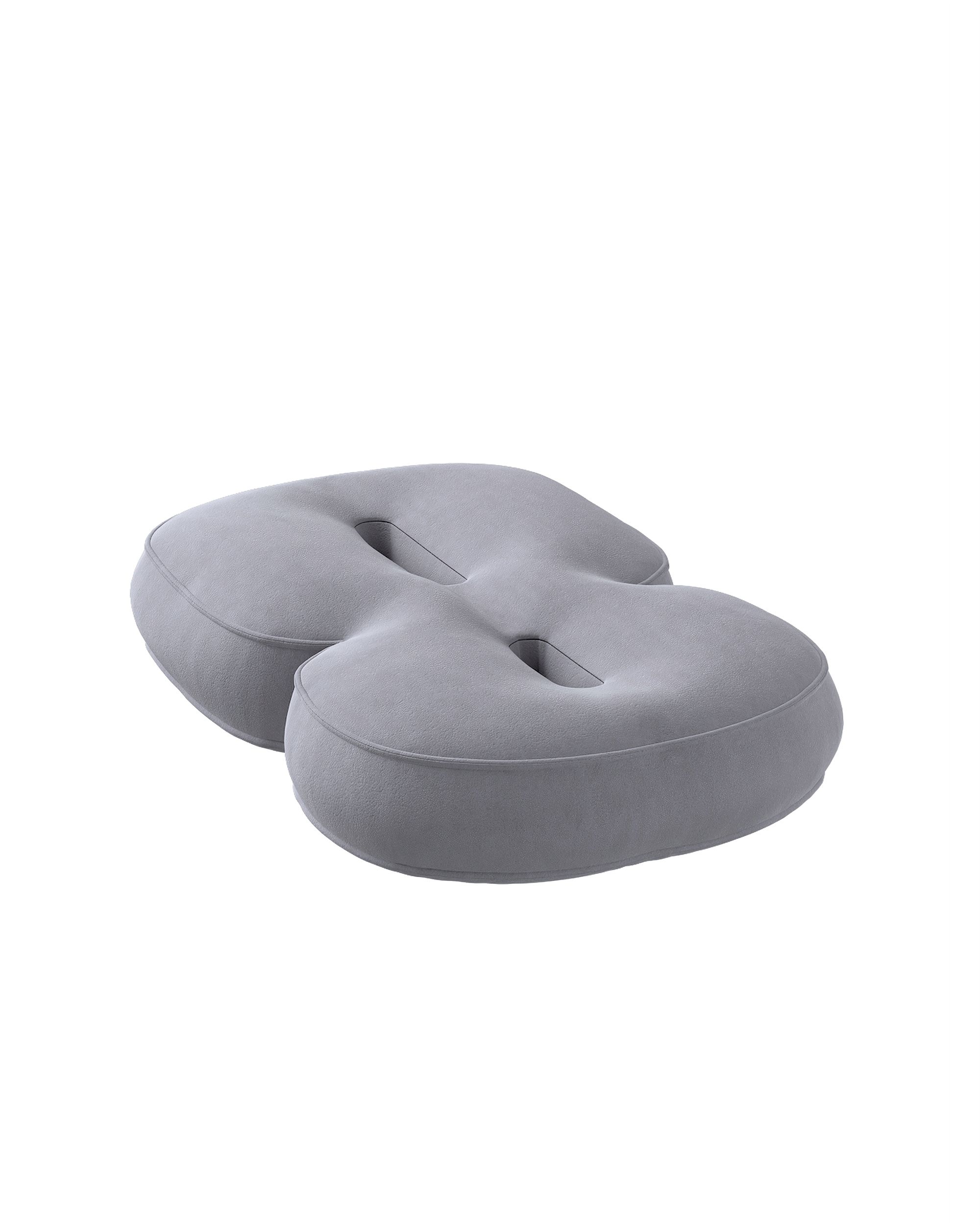 Zahlenkissen 8 Farbe grau Stoff glänzend, samt (hover)