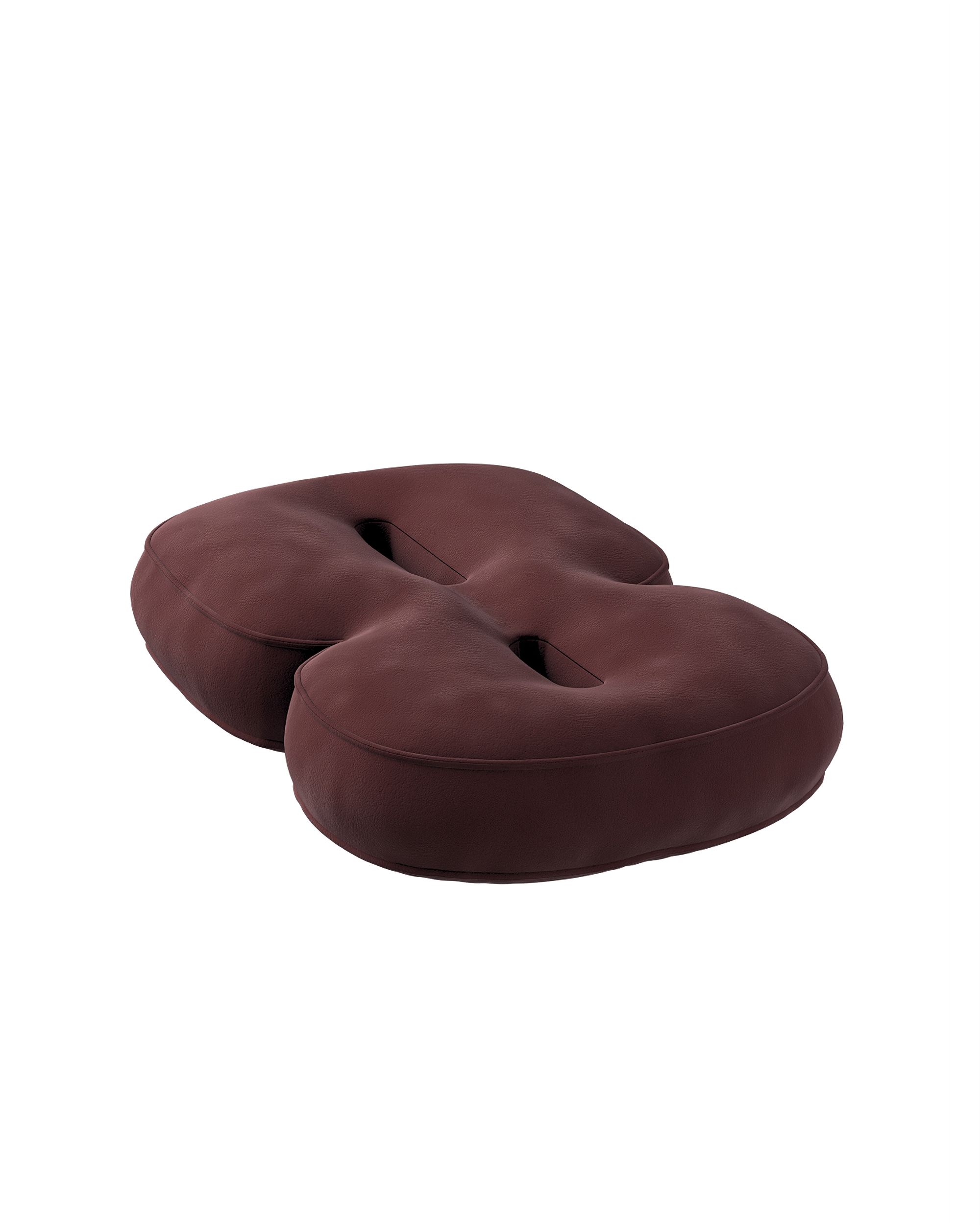 Zahlenkissen 8 Farbe rot Stoff glänzend, samt (hover)