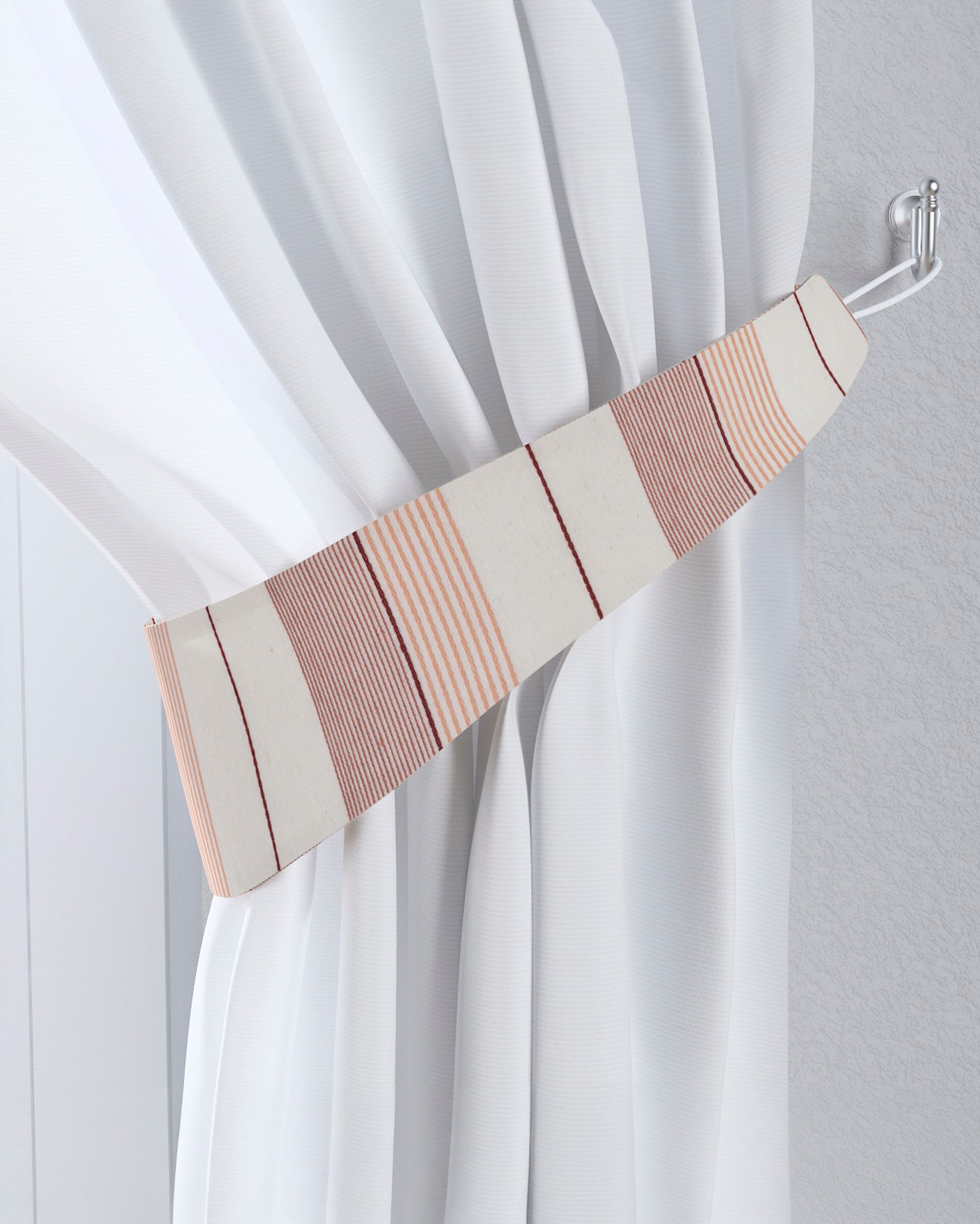 Raffhalter Farbe rot Stoff strukturiert, gemustert
