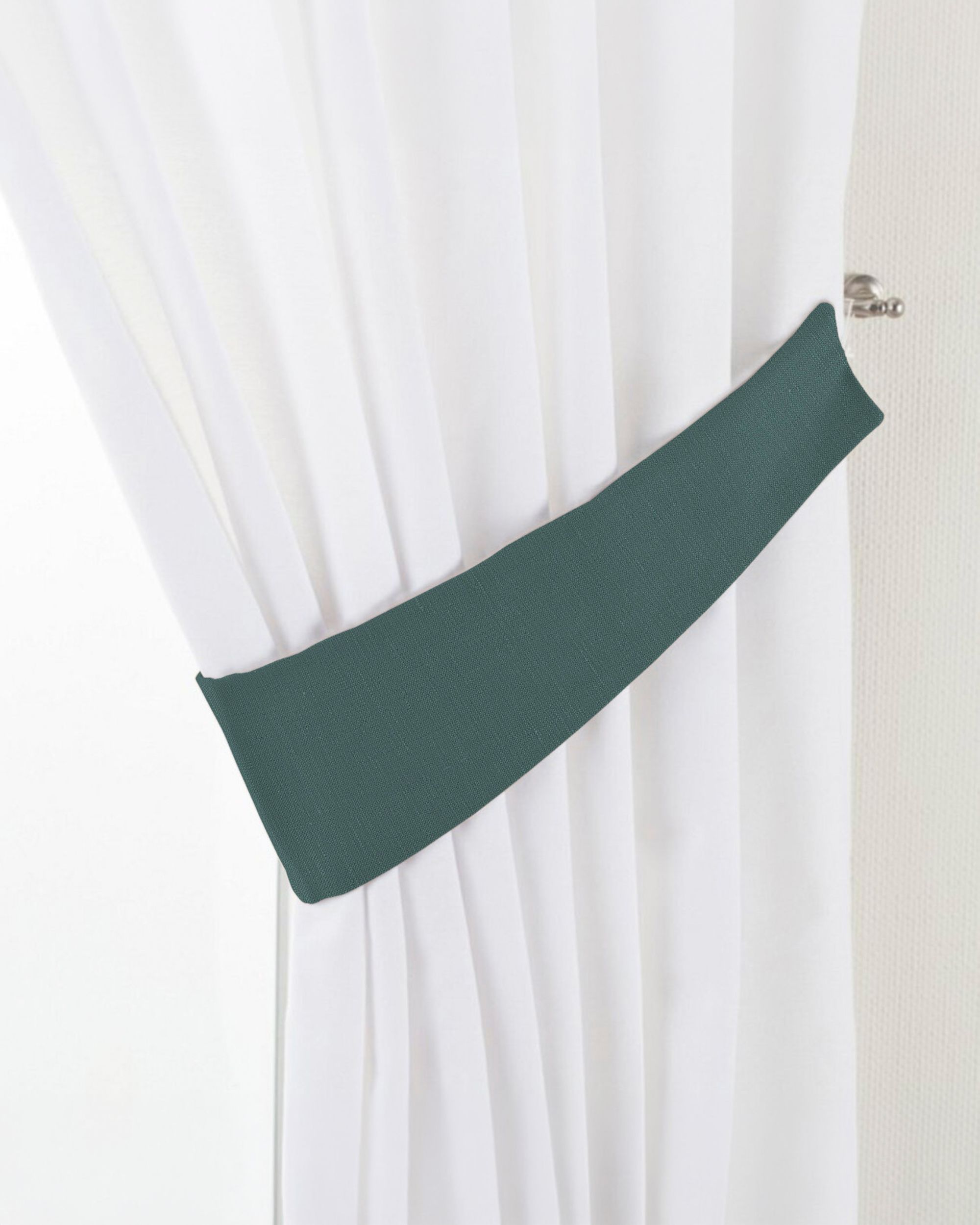 Raffhalter Farbe grün Stoff halbtransparent, strukturiert