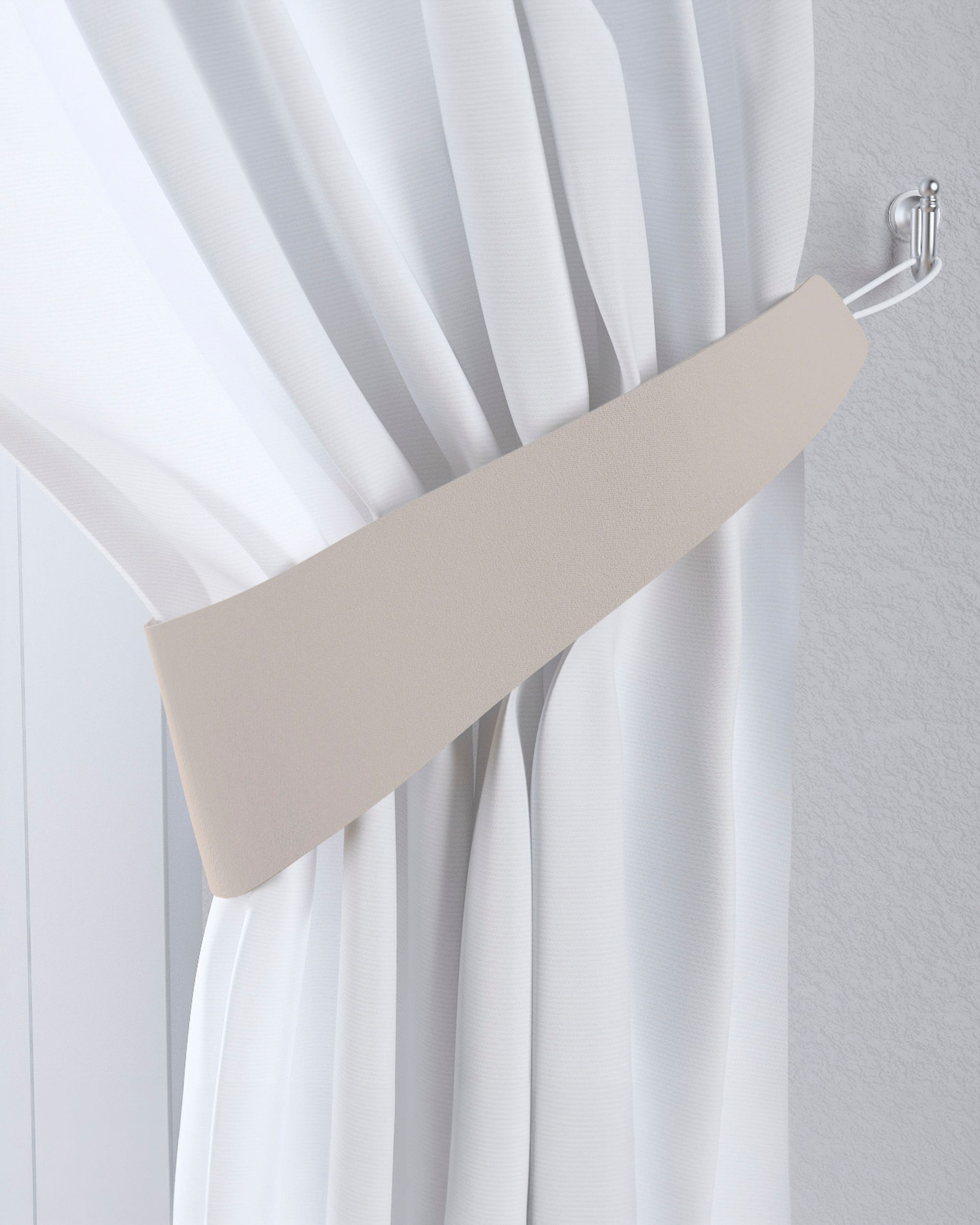 Raffhalter Farbe beige Stoff verdunkelnd