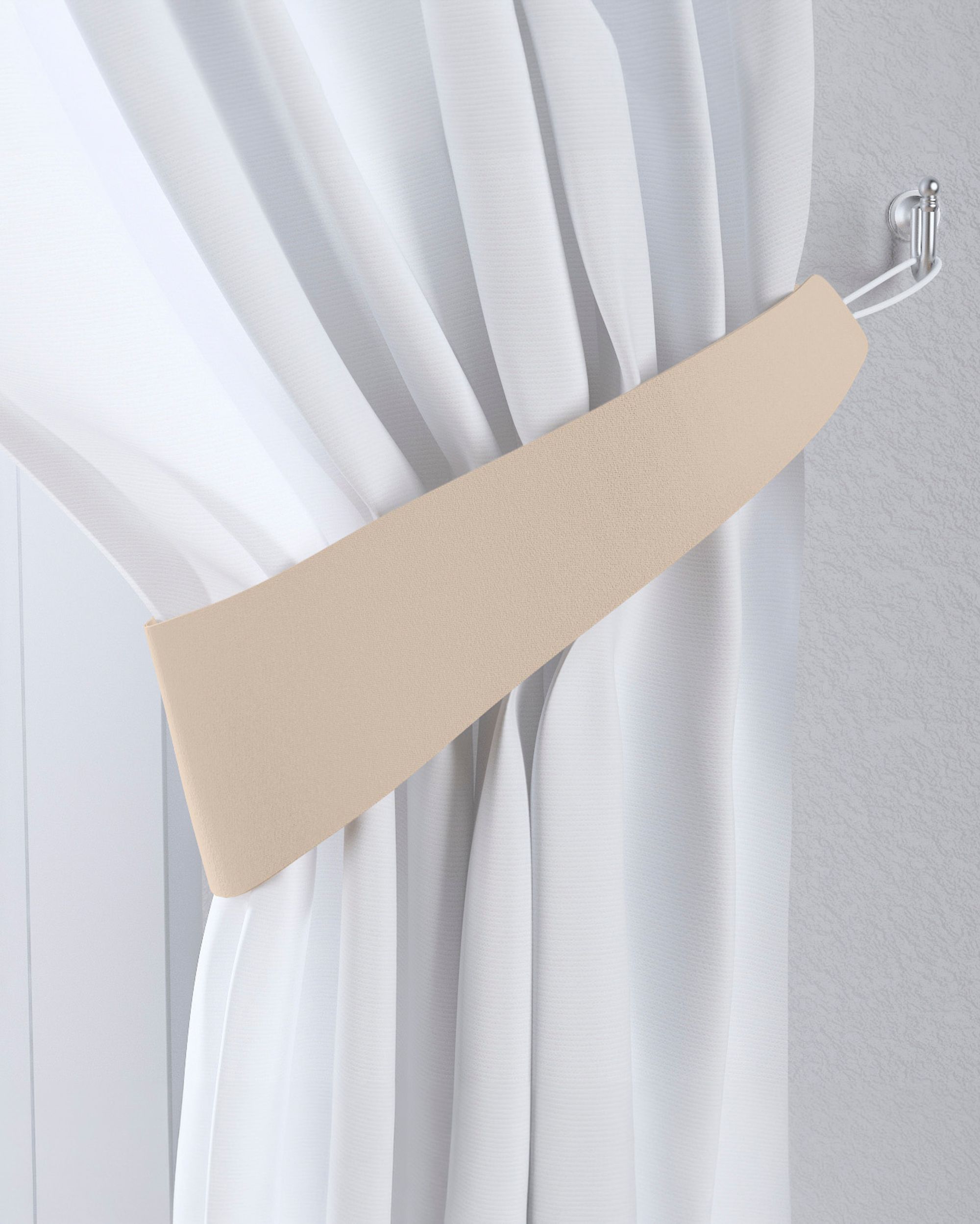 Raffhalter Farbe beige Stoff verdunkelnd