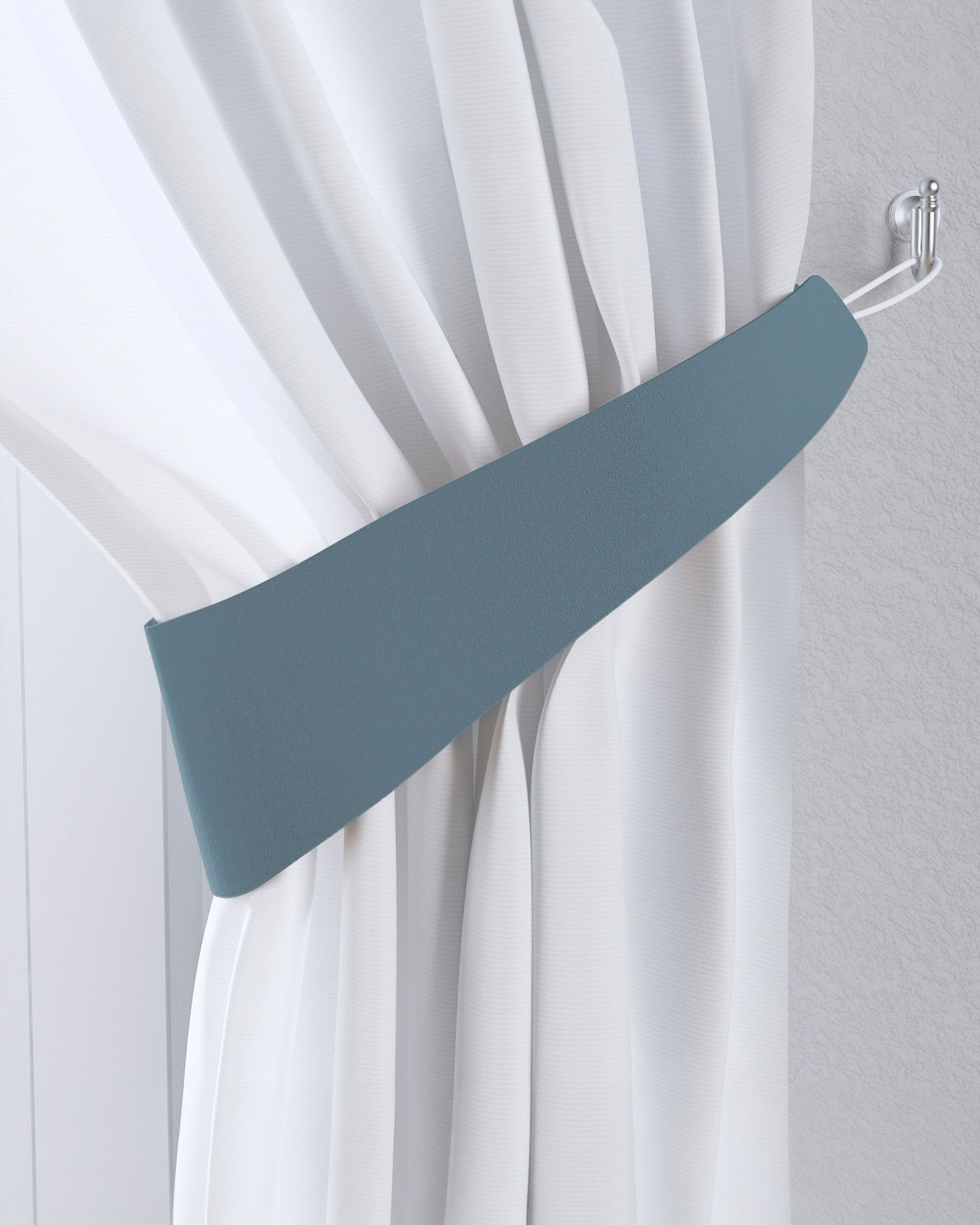 Raffhalter Farbe blau Stoff verdunkelnd