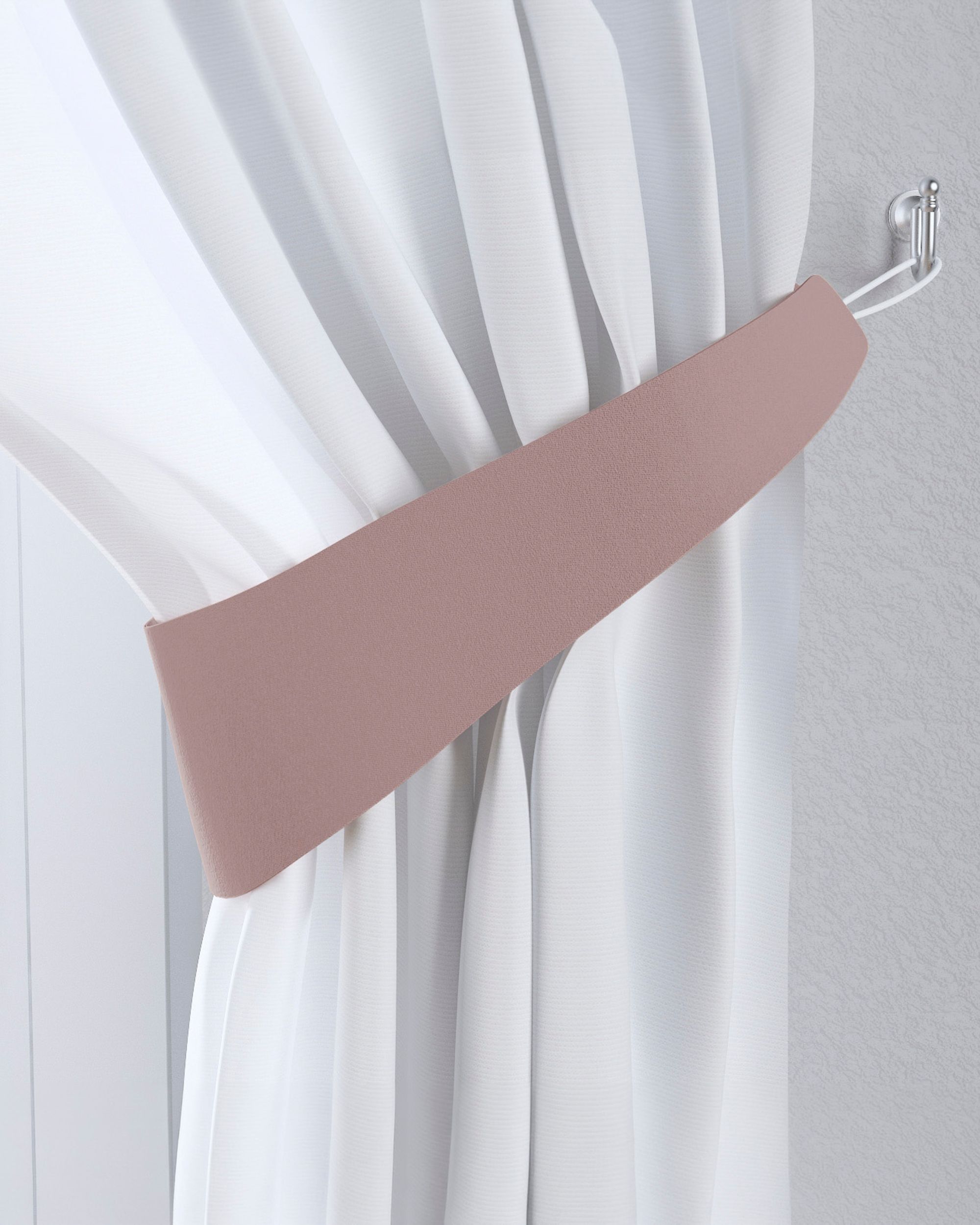 Raffhalter Farbe rosa Stoff verdunkelnd