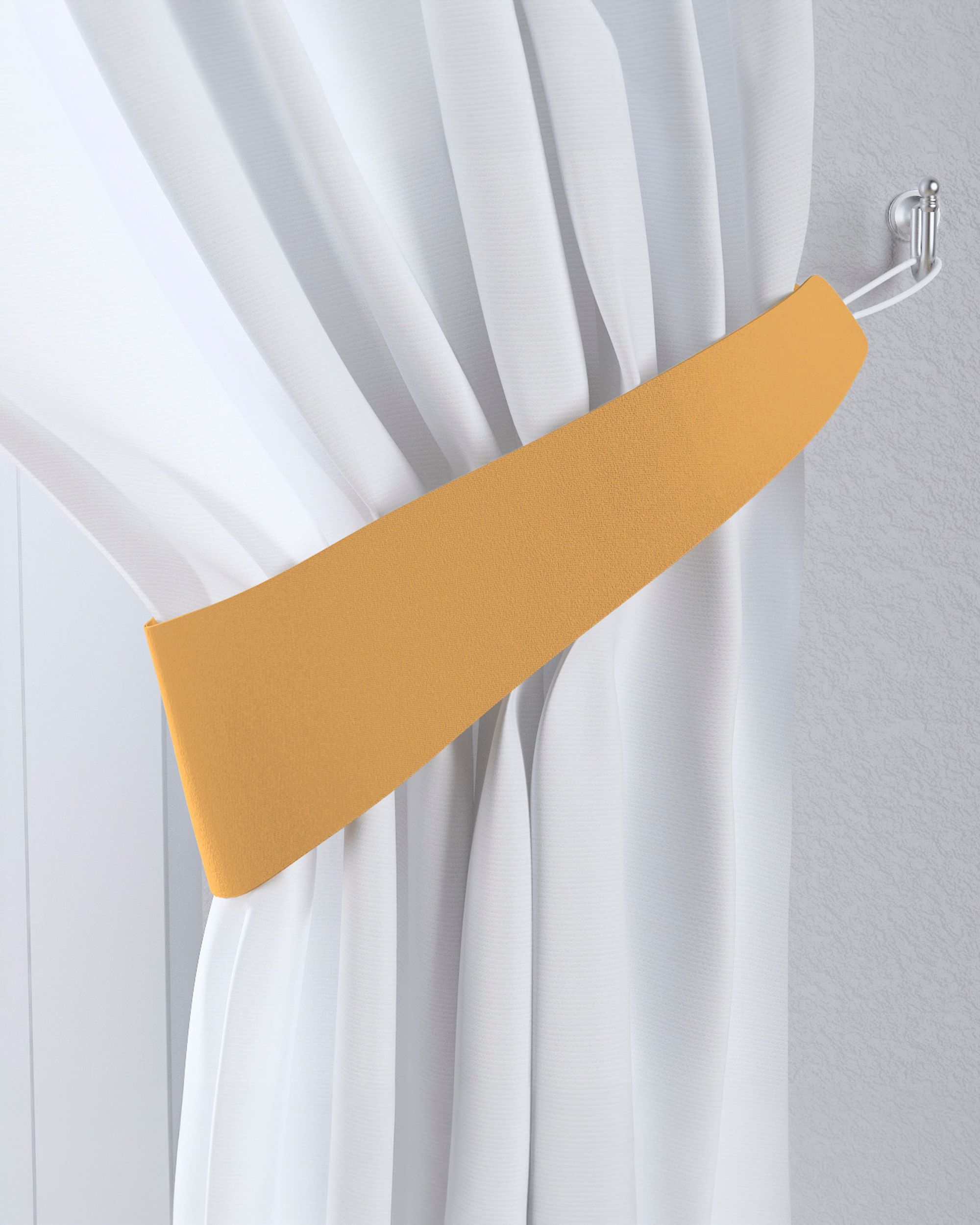 Raffhalter Farbe gelb Stoff verdunkelnd