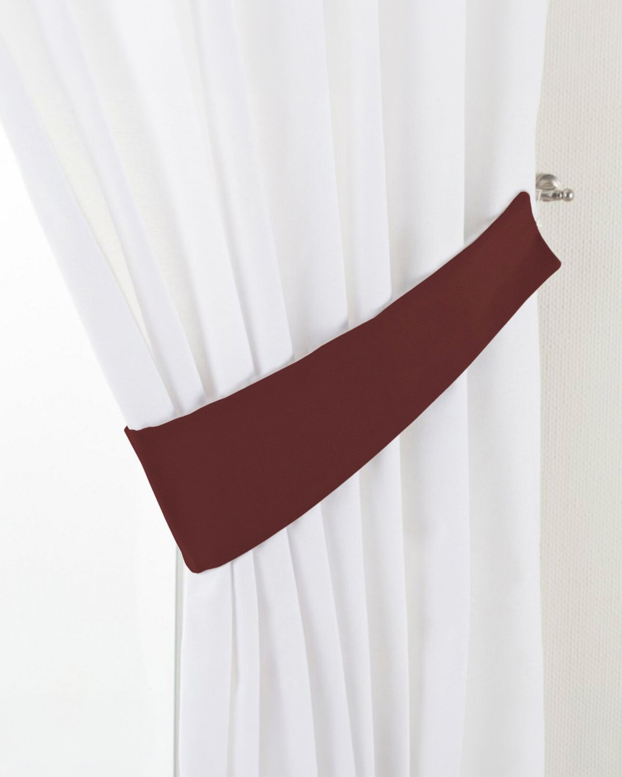 Raffhalter Farbe rot Stoff glänzend, samt