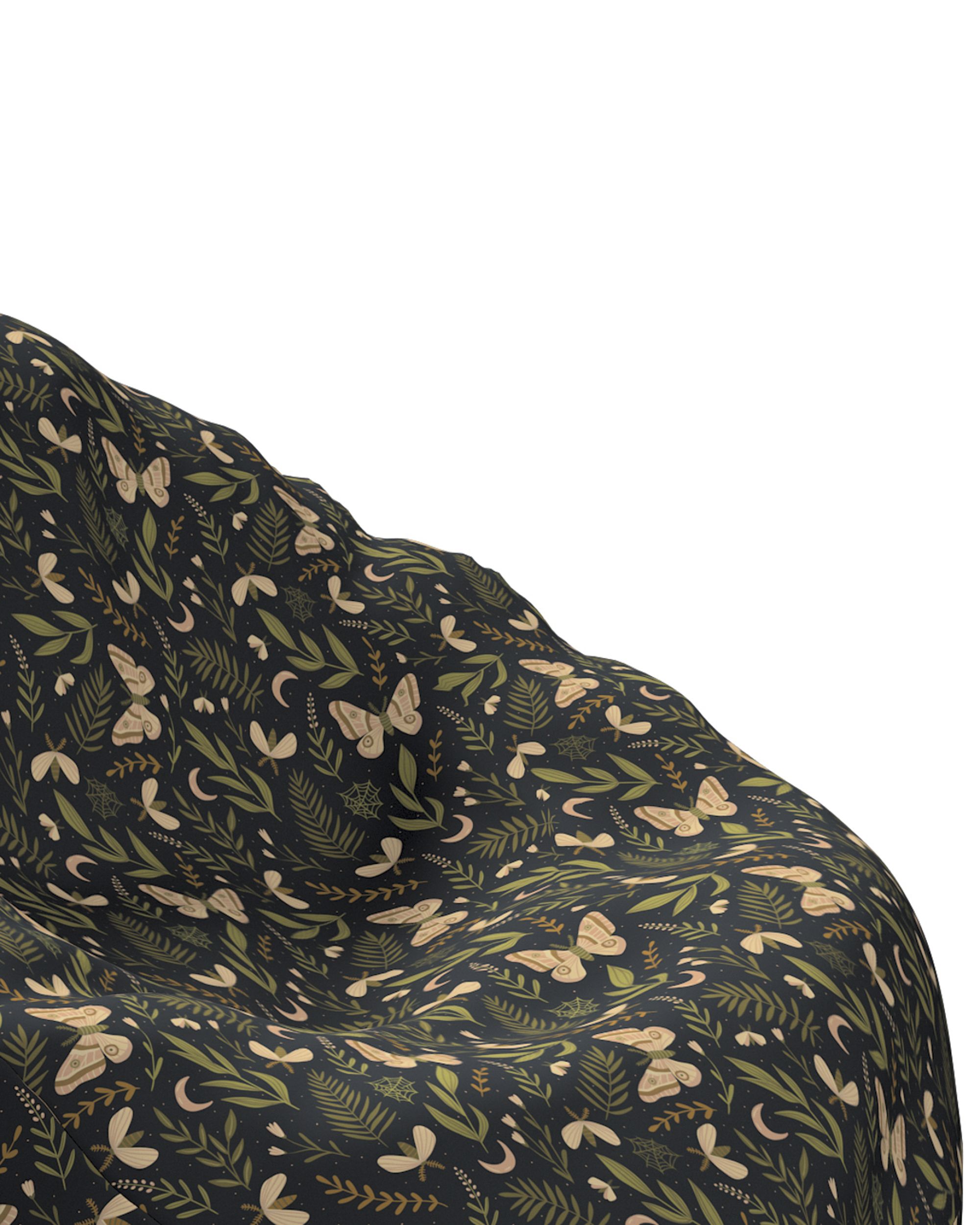 Sitzsack Bowli Farbe schwarz Stoff gemustert (hover)