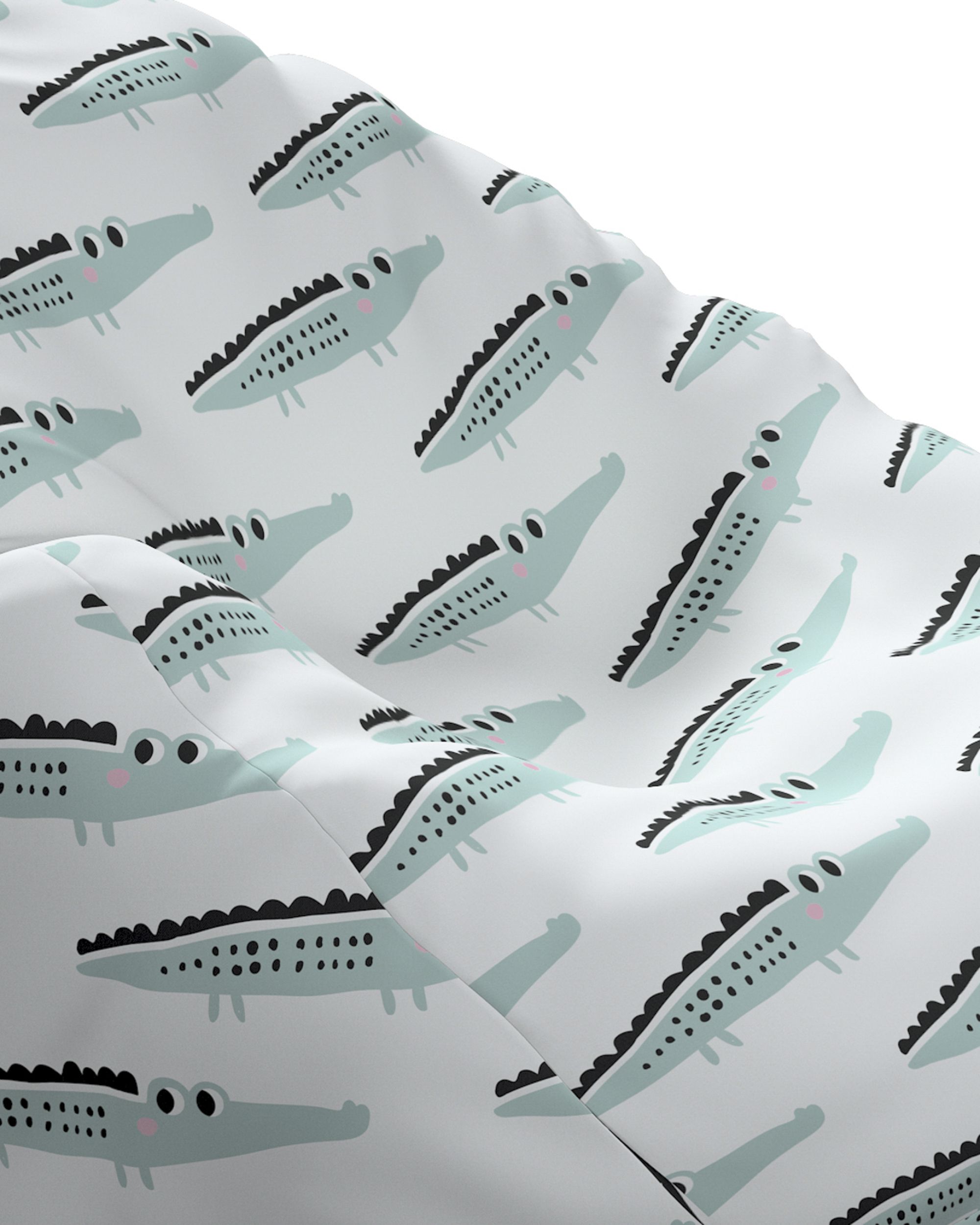 Sitzsack Bowli Farbe grün Stoff gemustert (hover)