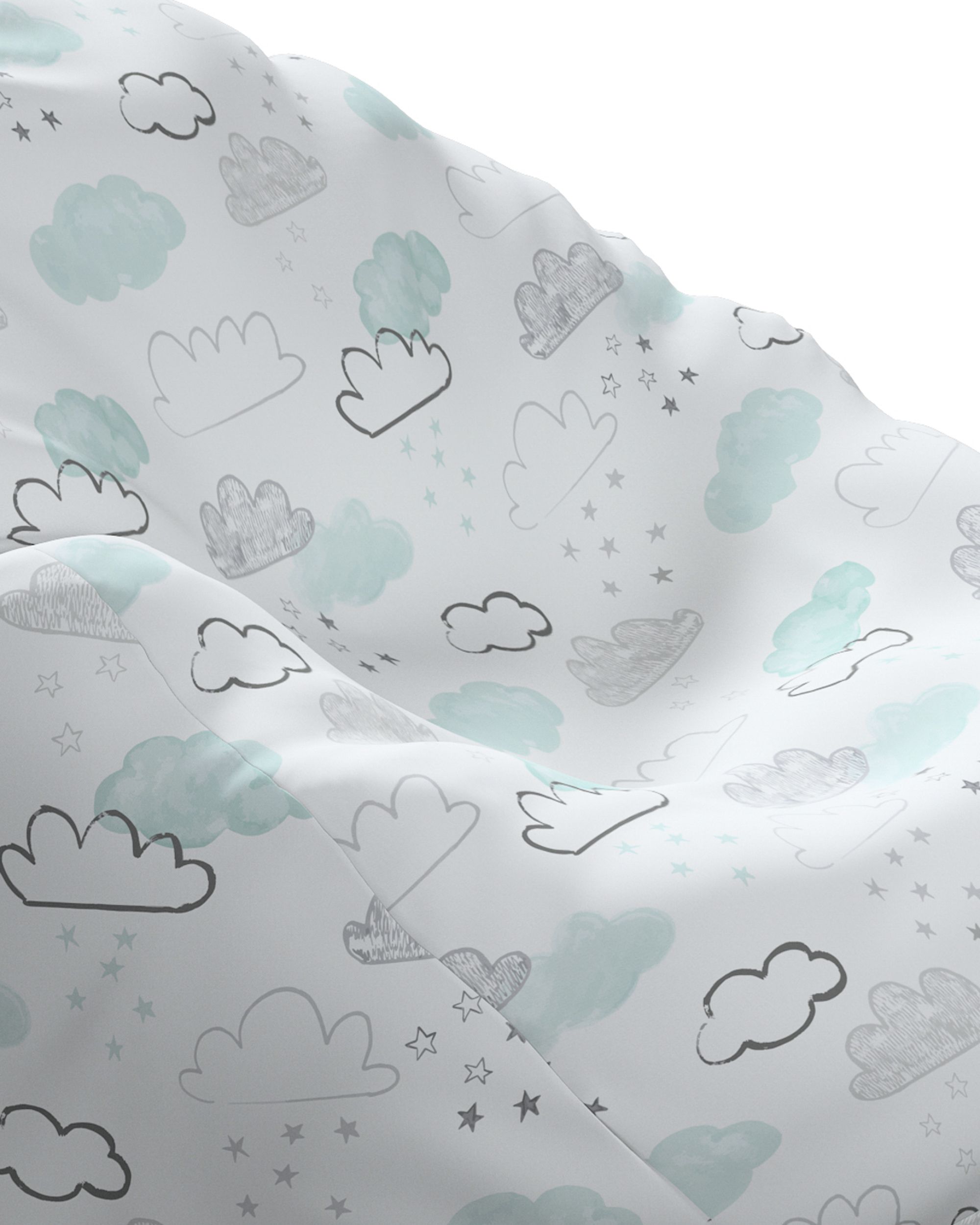 Sitzsack Bowli Farbe weiß Stoff gemustert (hover)