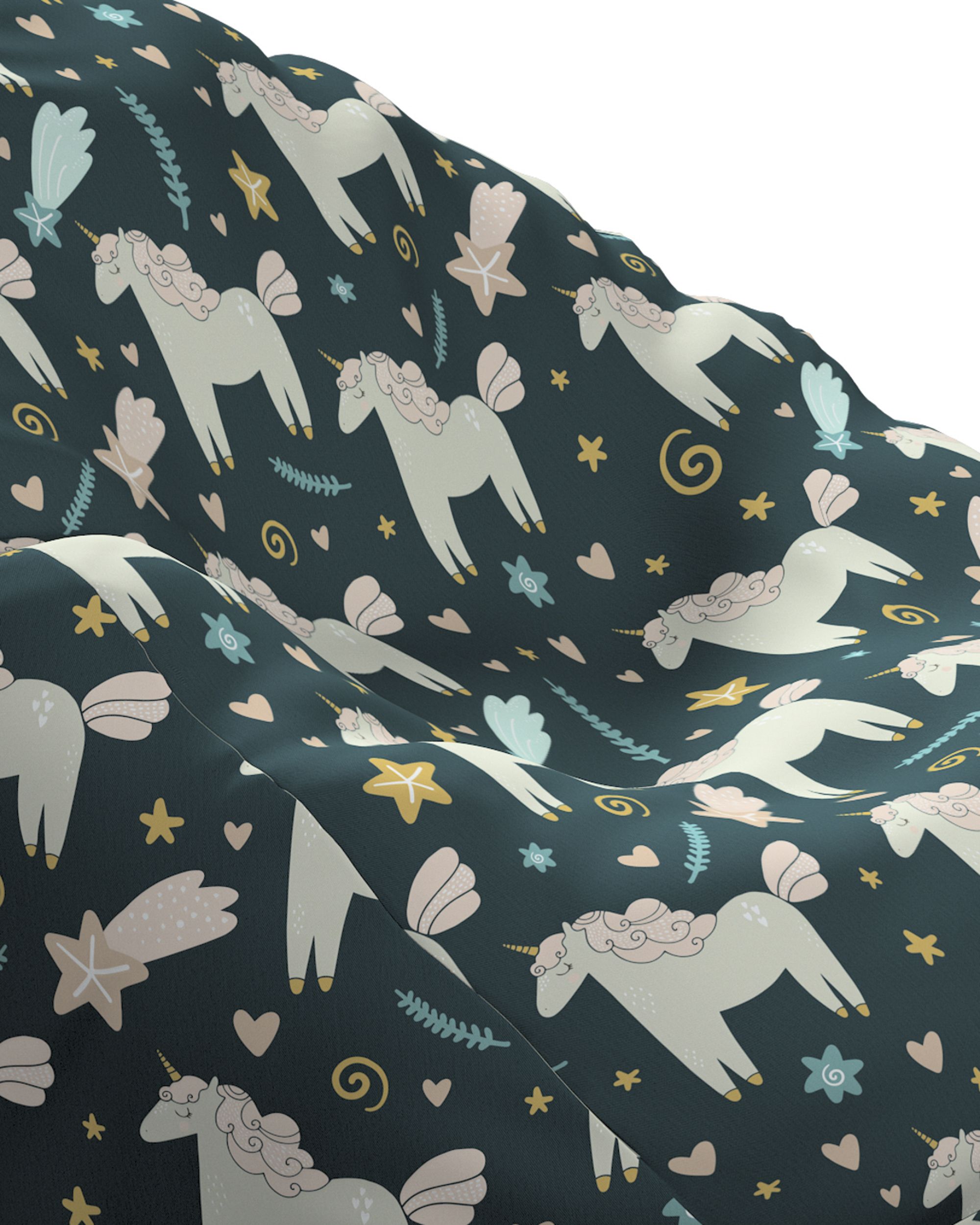 Sitzsack Bowli Farbe braun Stoff gemustert (hover)