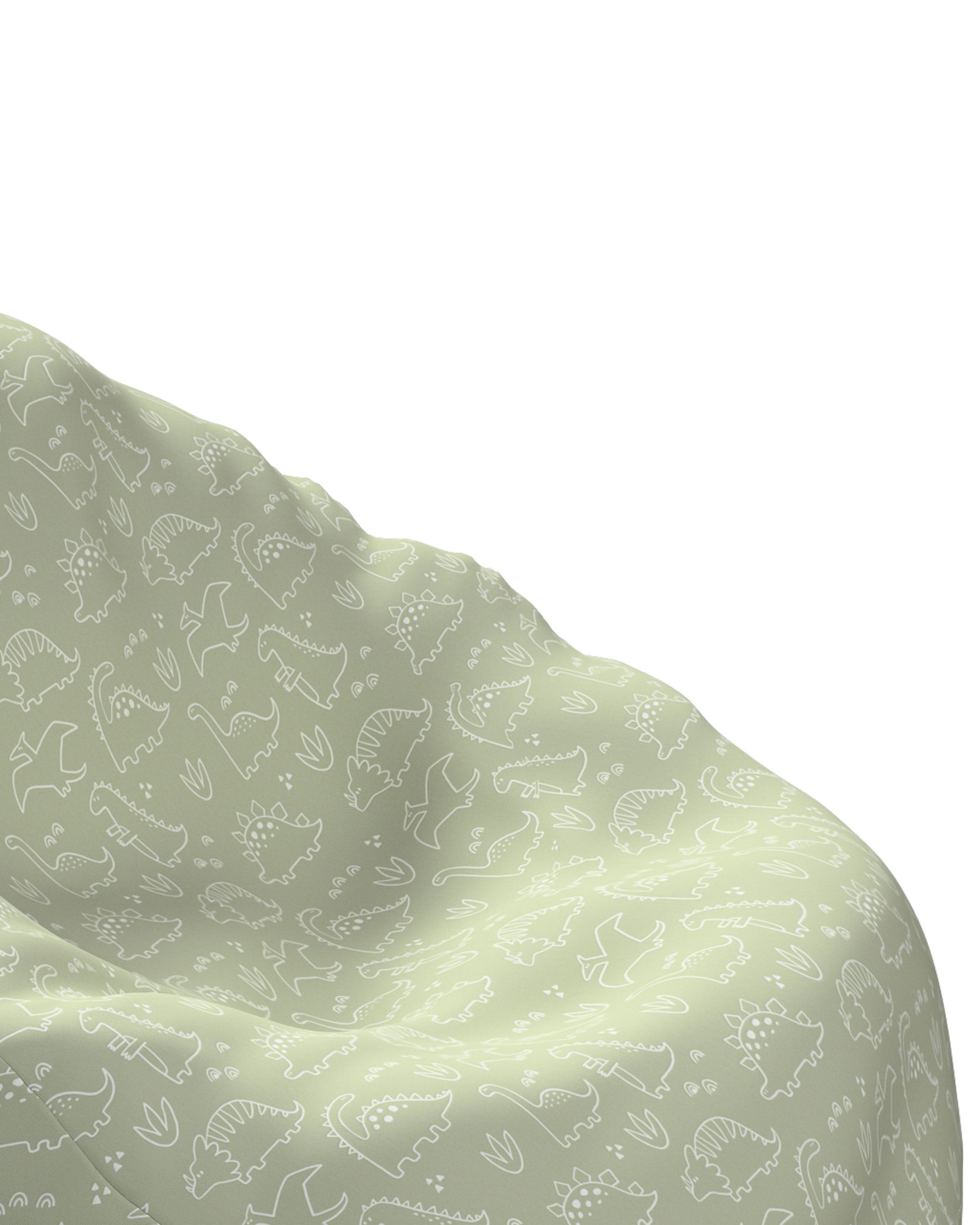 Sitzsack Bowli Farbe grün Stoff gemustert (hover)