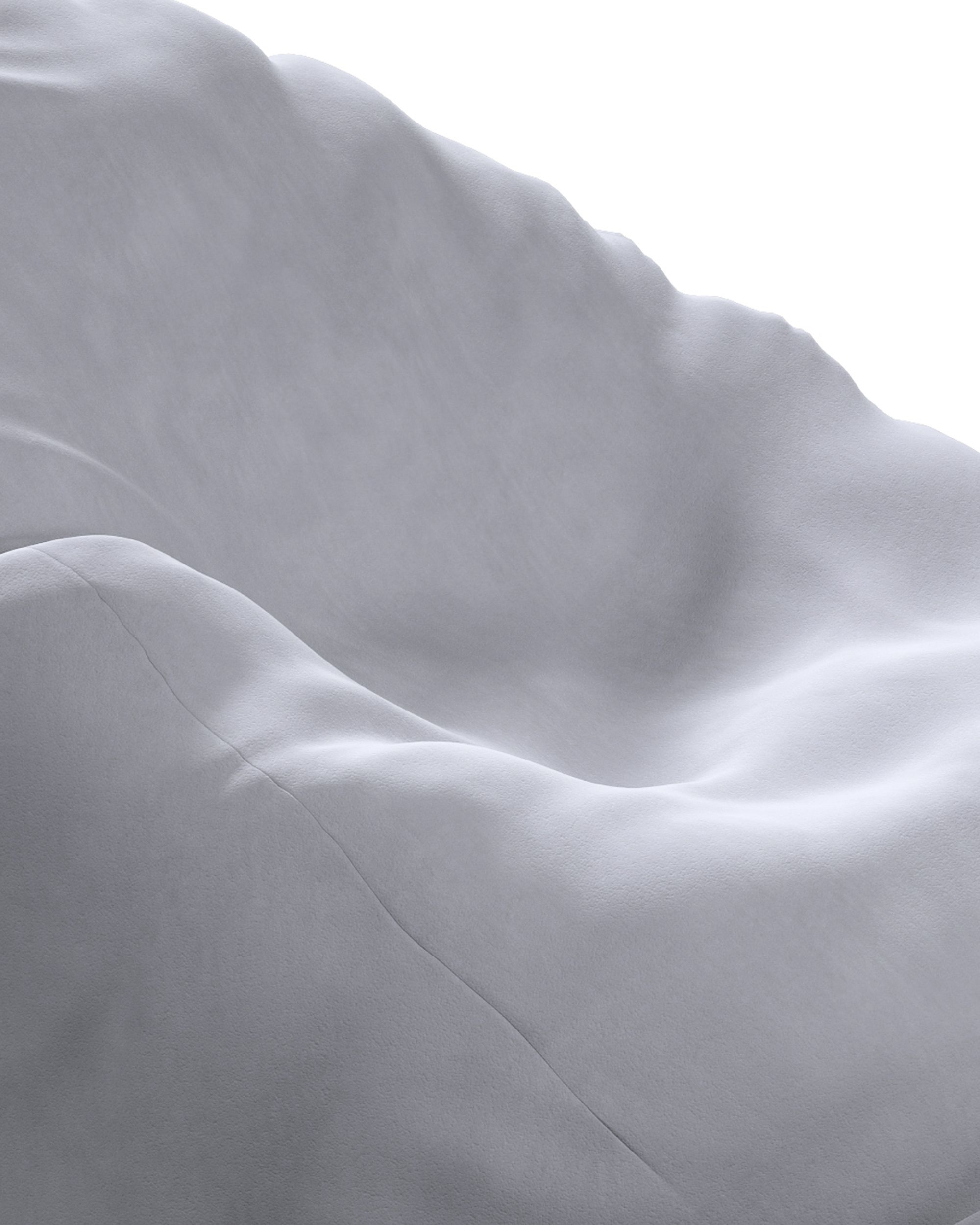 Sitzsack Bowli Farbe grau Stoff glänzend, samt (hover)