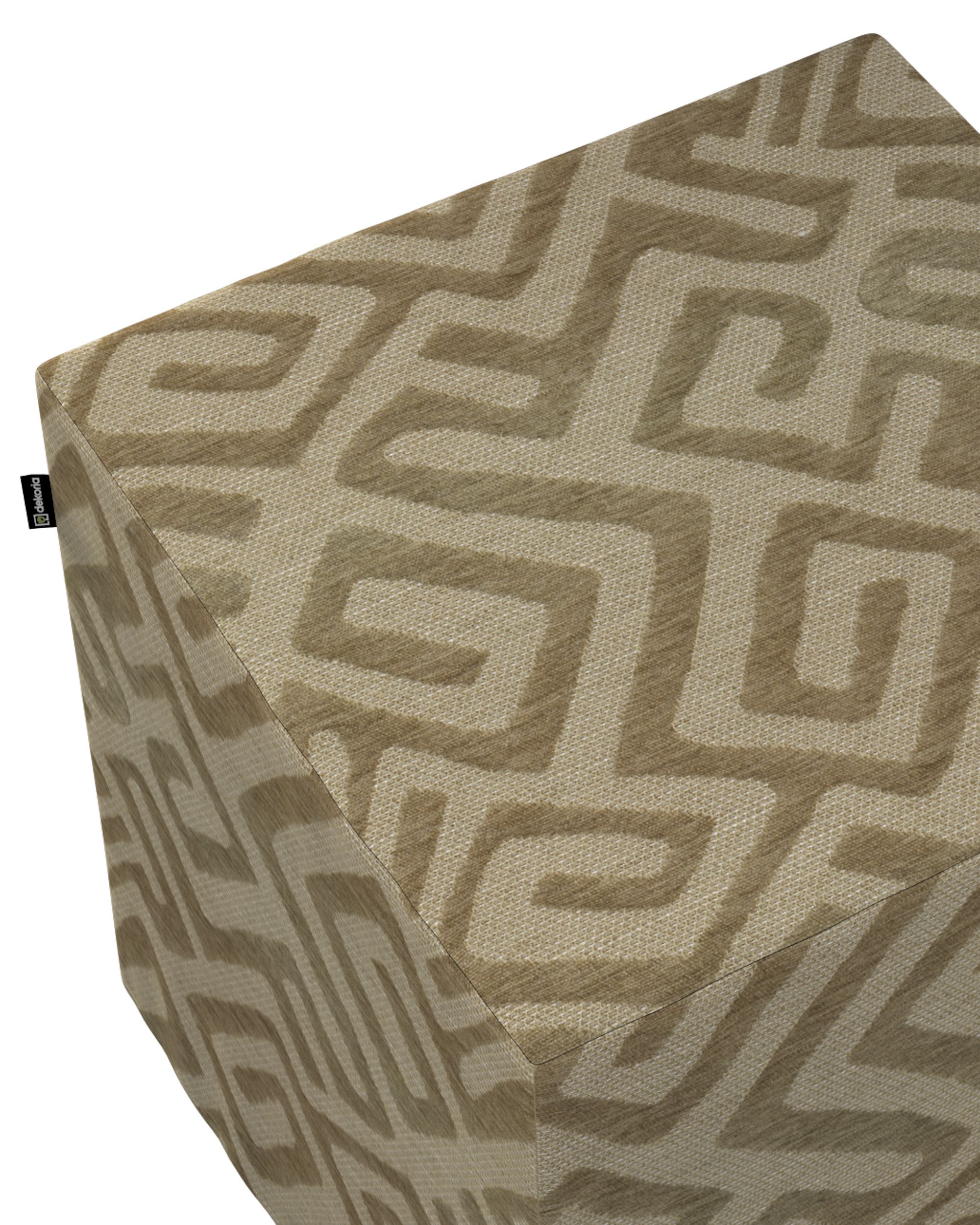 Sitzwürfel Nano Farbe beige Stoff strukturiert, gemustert (hover)