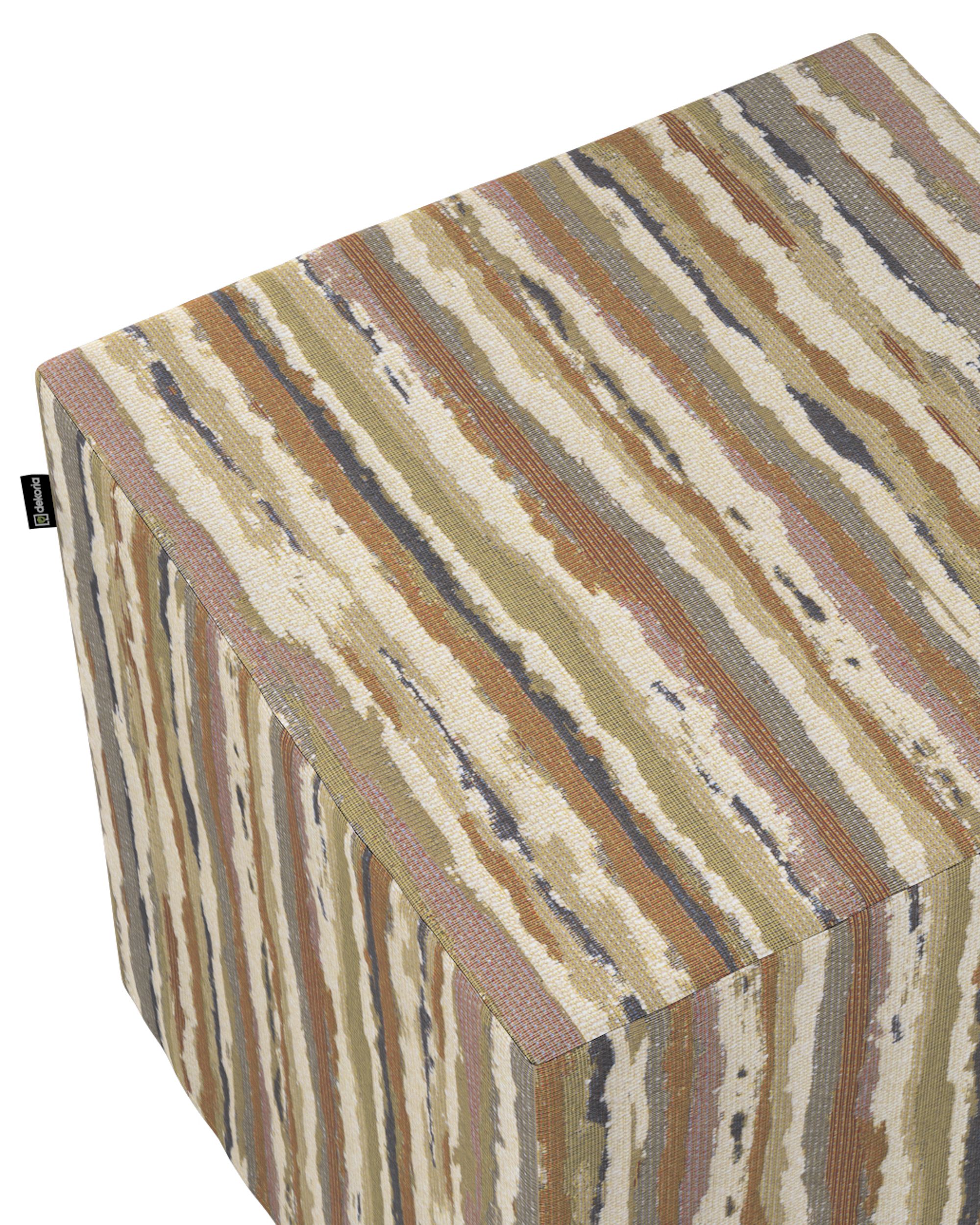 Sitzwürfel Nano Farbe beige Stoff strukturiert, gemustert (hover)