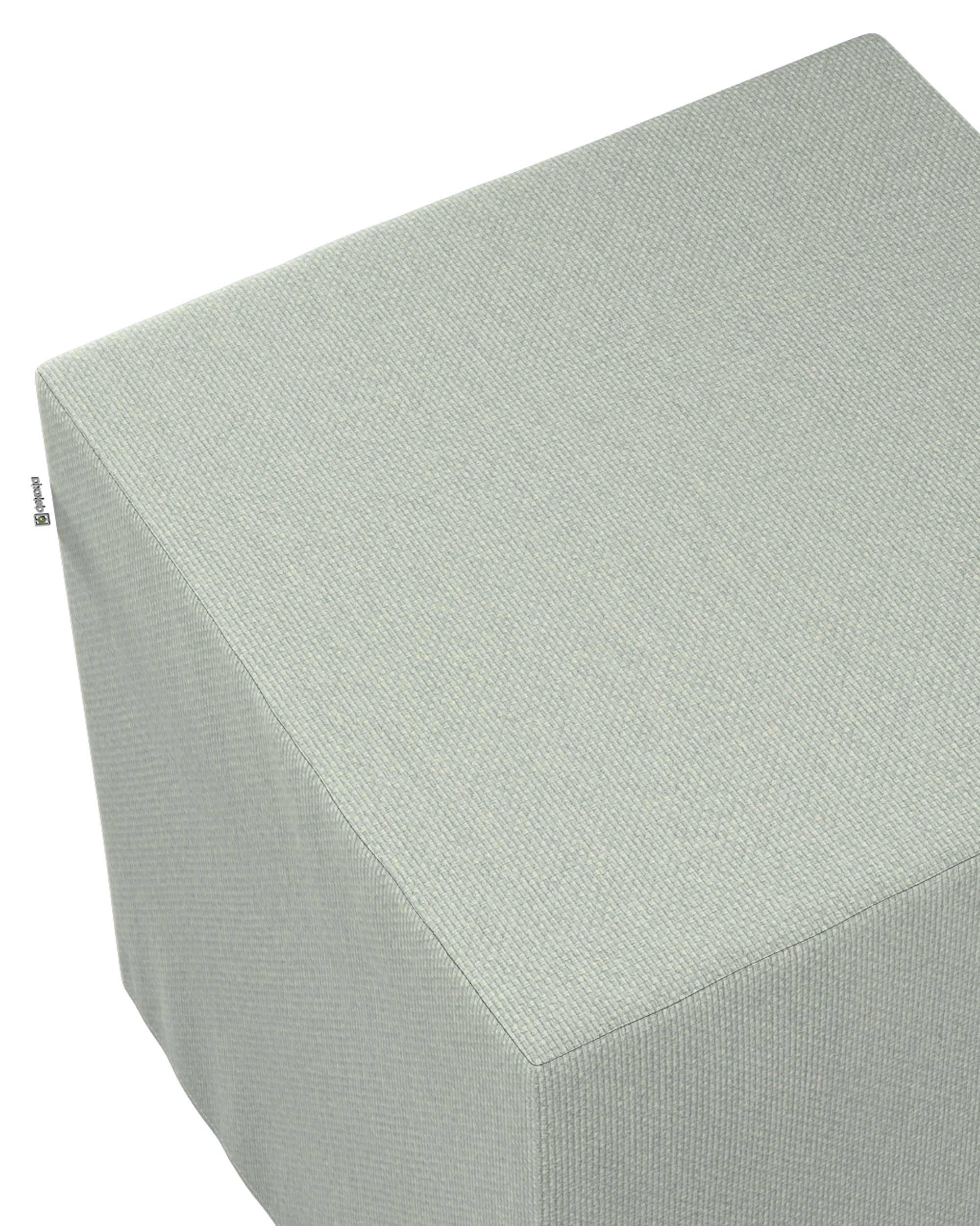 Sitzwürfel Nano Farbe blau Stoff strukturiert (hover)