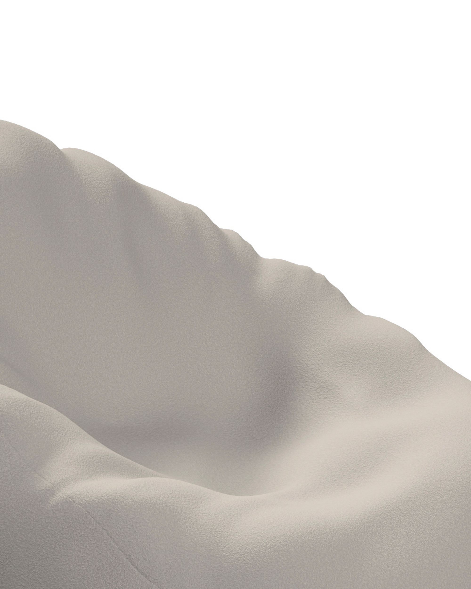 Bezug für Sitzsack Bowli Farbe beige Stoff strukturiert (hover)