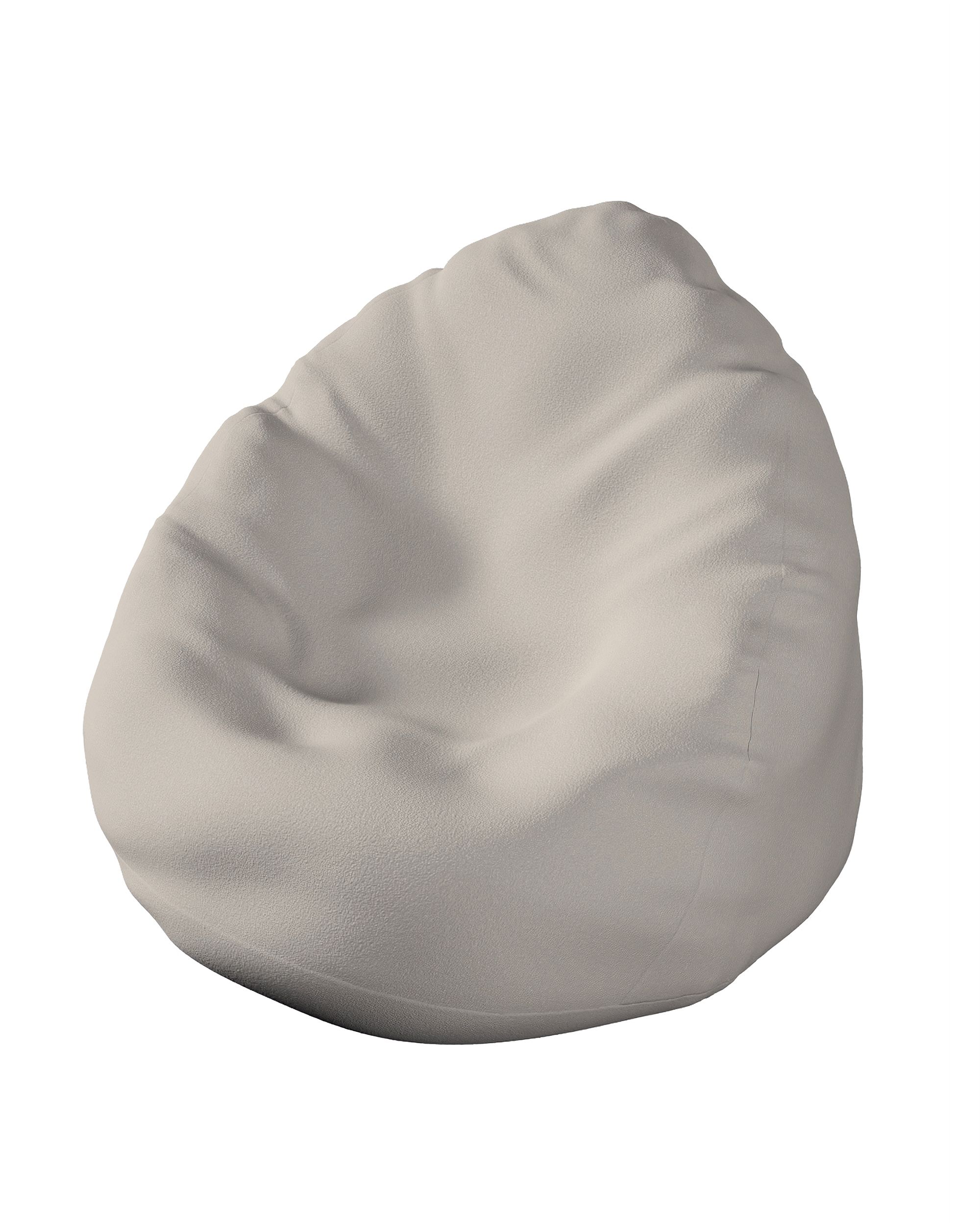Bezug für Sitzsack Bowli Farbe beige Stoff strukturiert