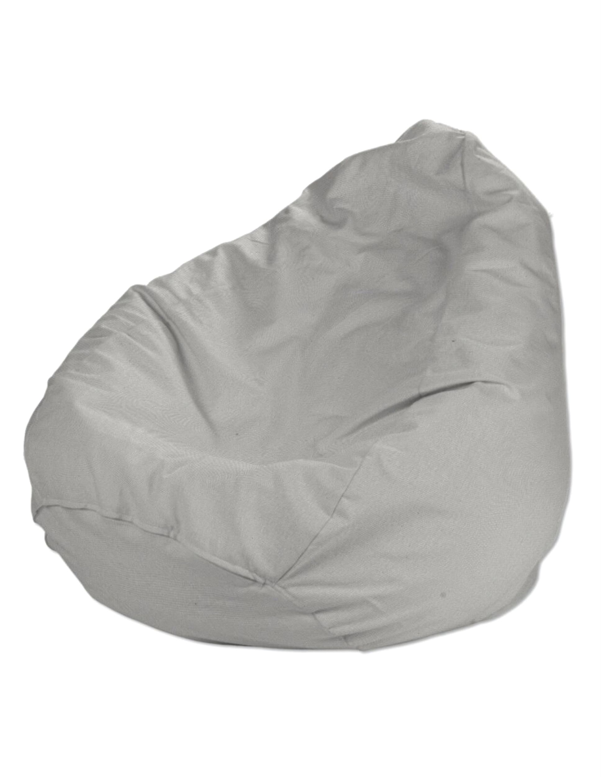 Bezug für Sitzsack Bowli Farbe grau Stoff strukturiert