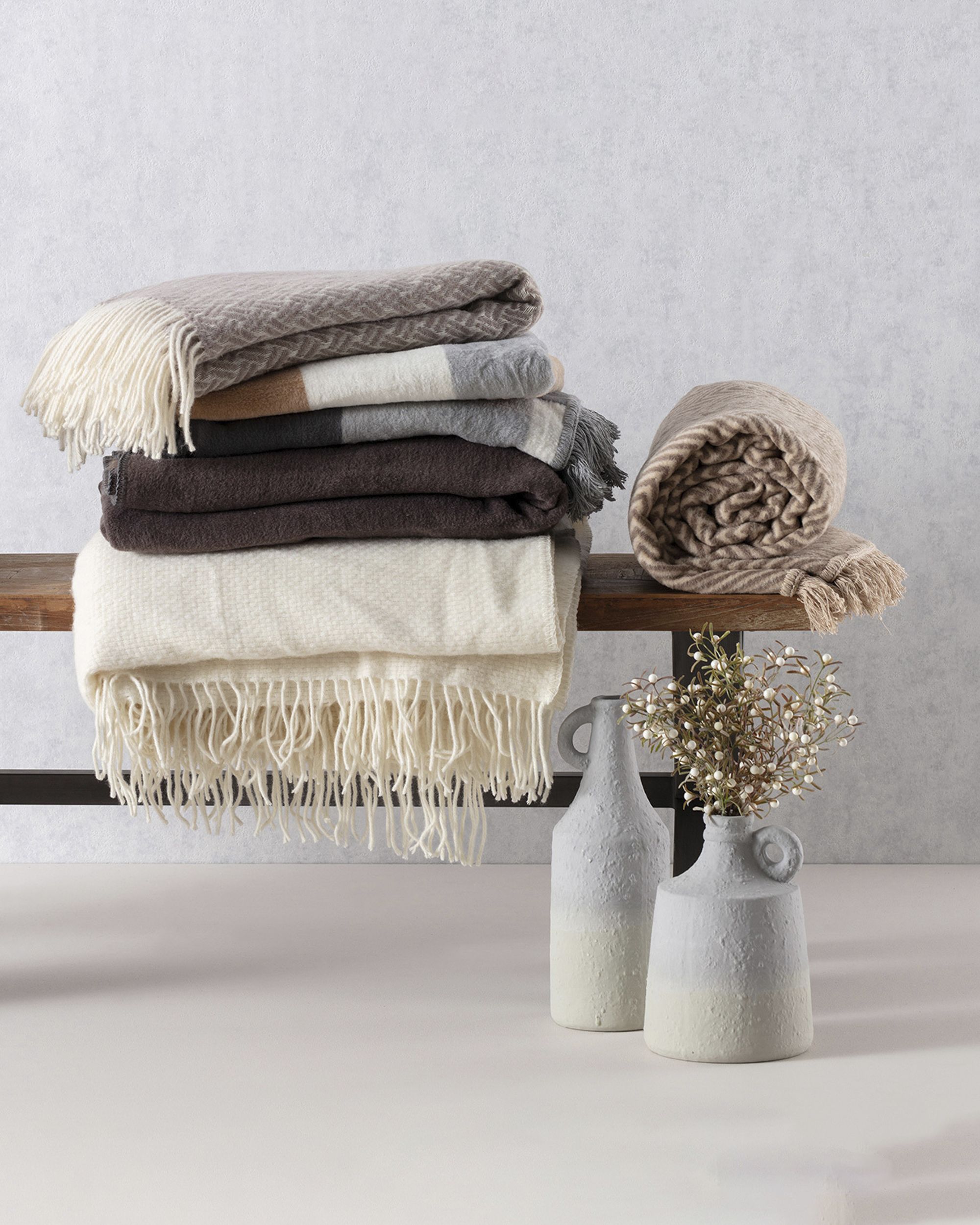 Plaid Seeland 140x200 cm silver beige (hover)