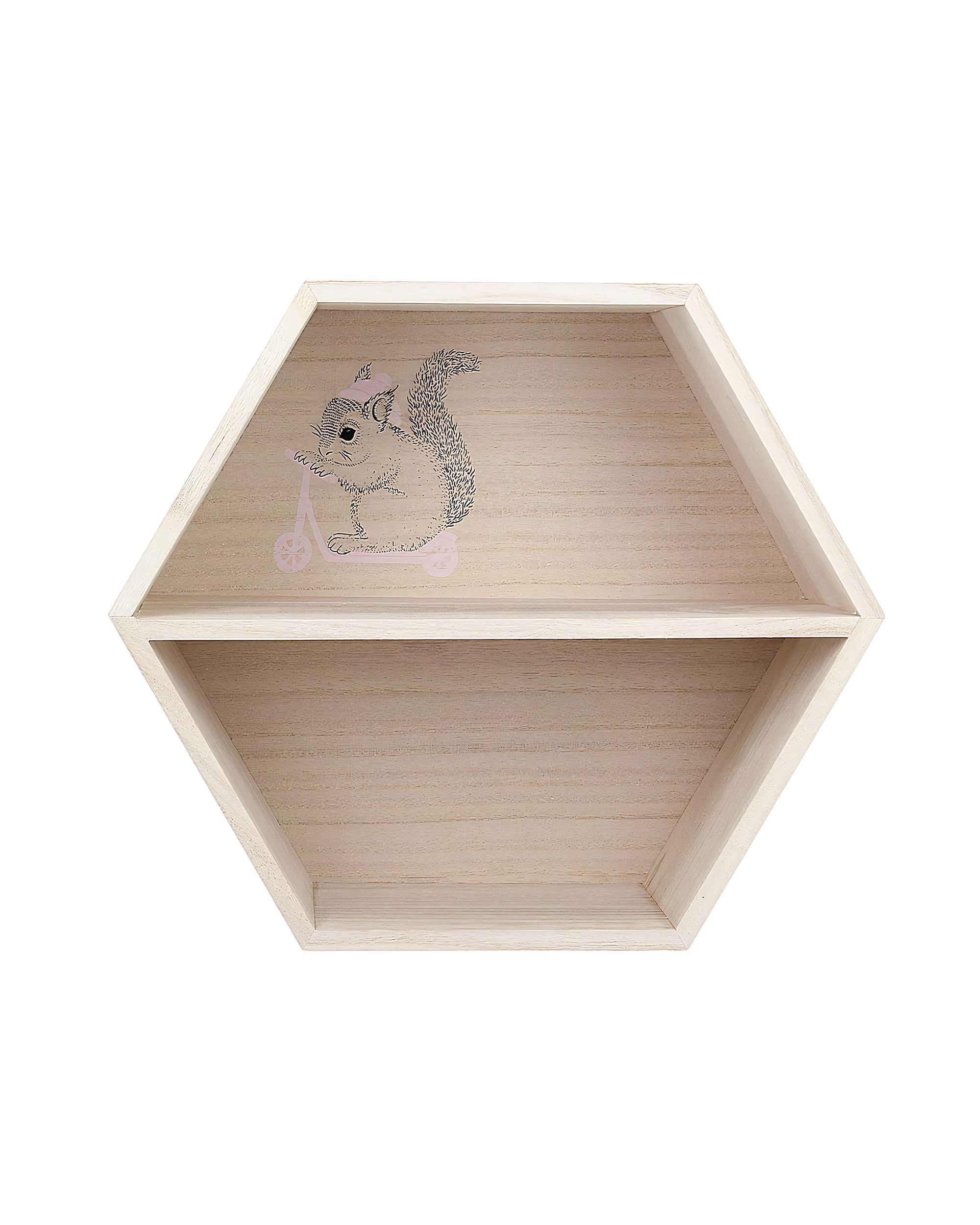Wandregal  Hexagon pink 26cm