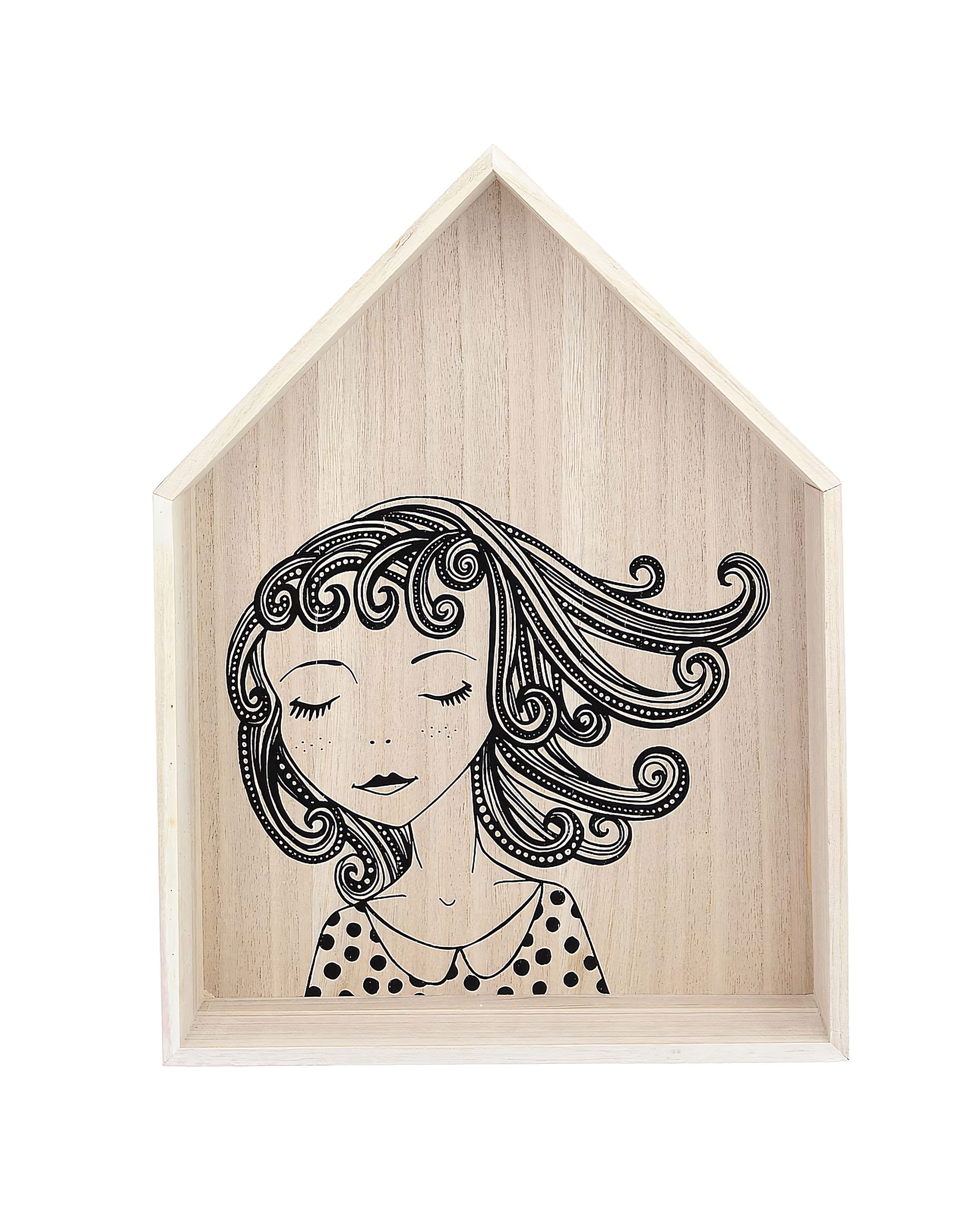 Wandregal Lovely House pink 49cm